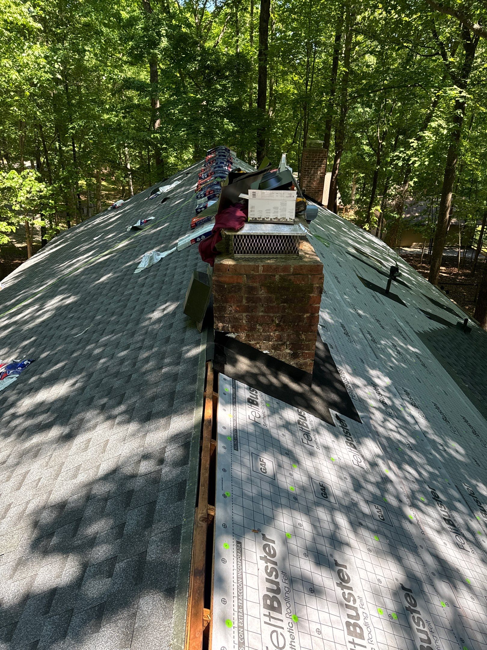 GAF Timberline HDZ Pewter Gray - 5” Black Gutters  by Pro Performance Roofing