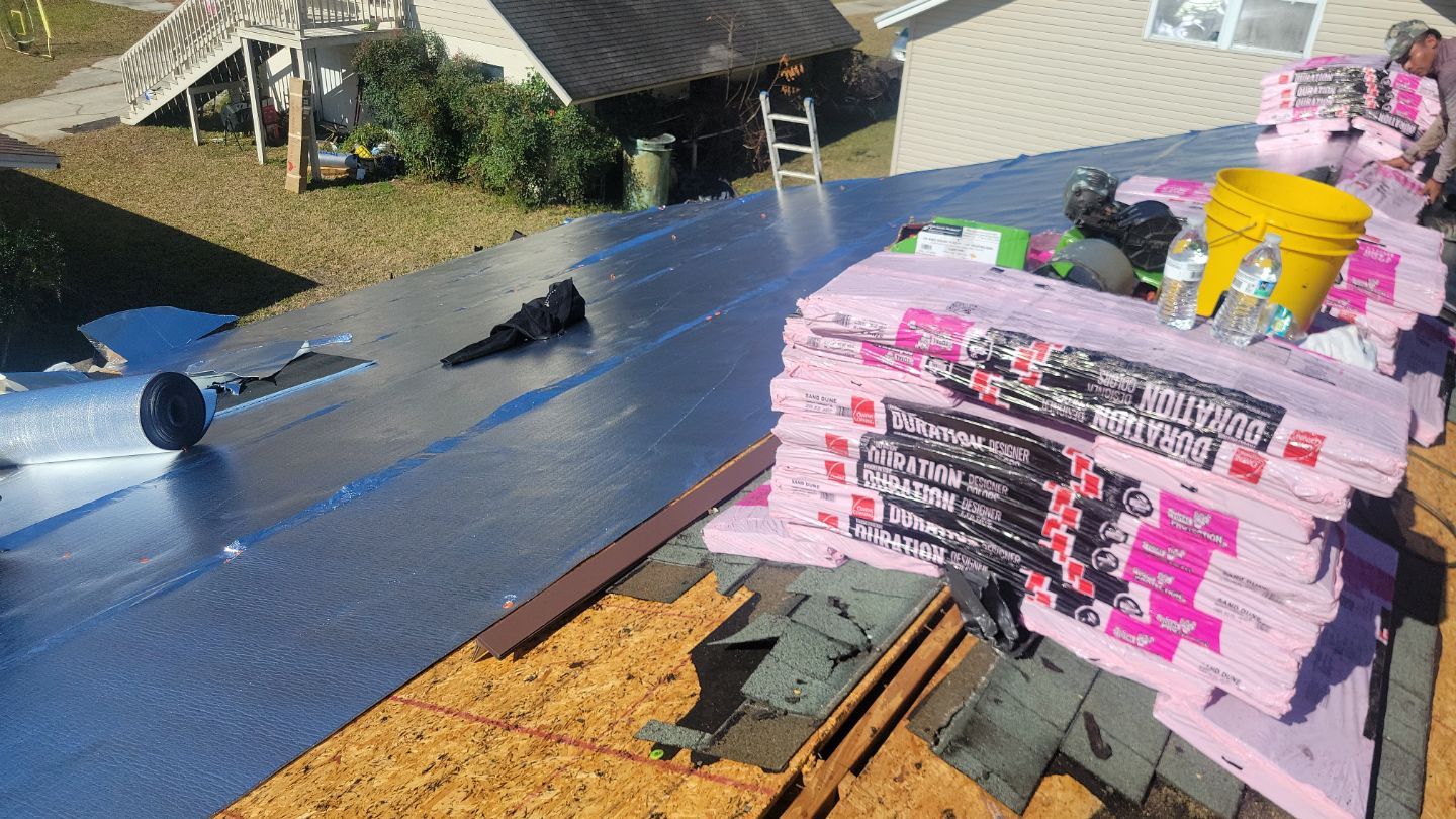 Residential Roofing Installation using Owens Corning TruDefinition Duration Shingles by Galaxy Builders, Inc.