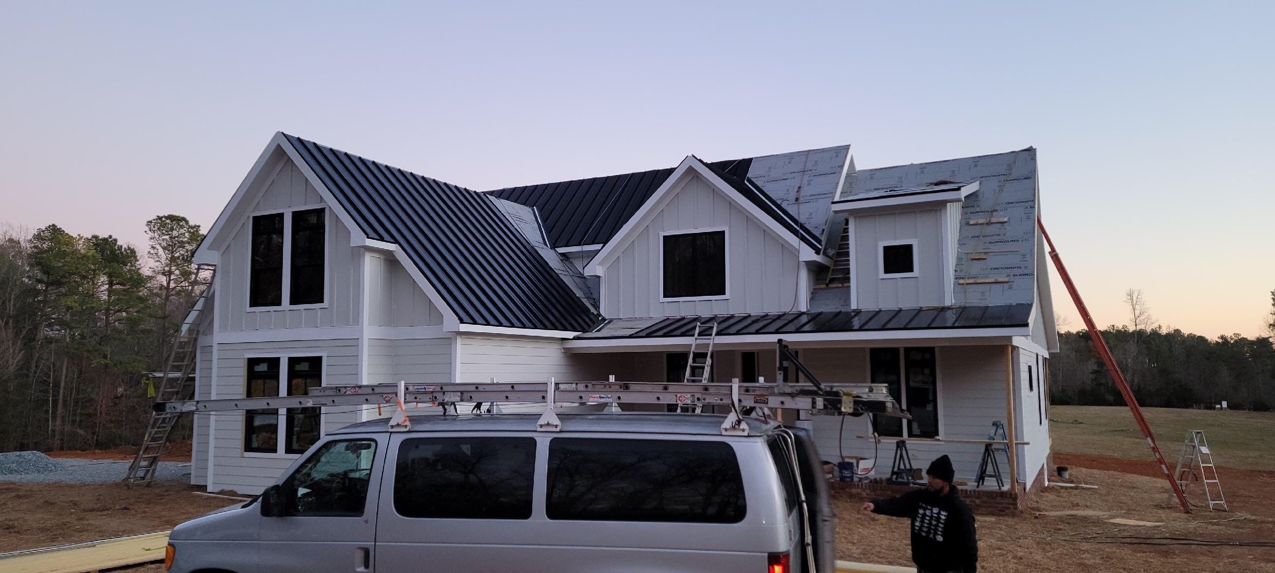Custom Home Metal Roof Installation by Just In Time Roofing and Restoration
