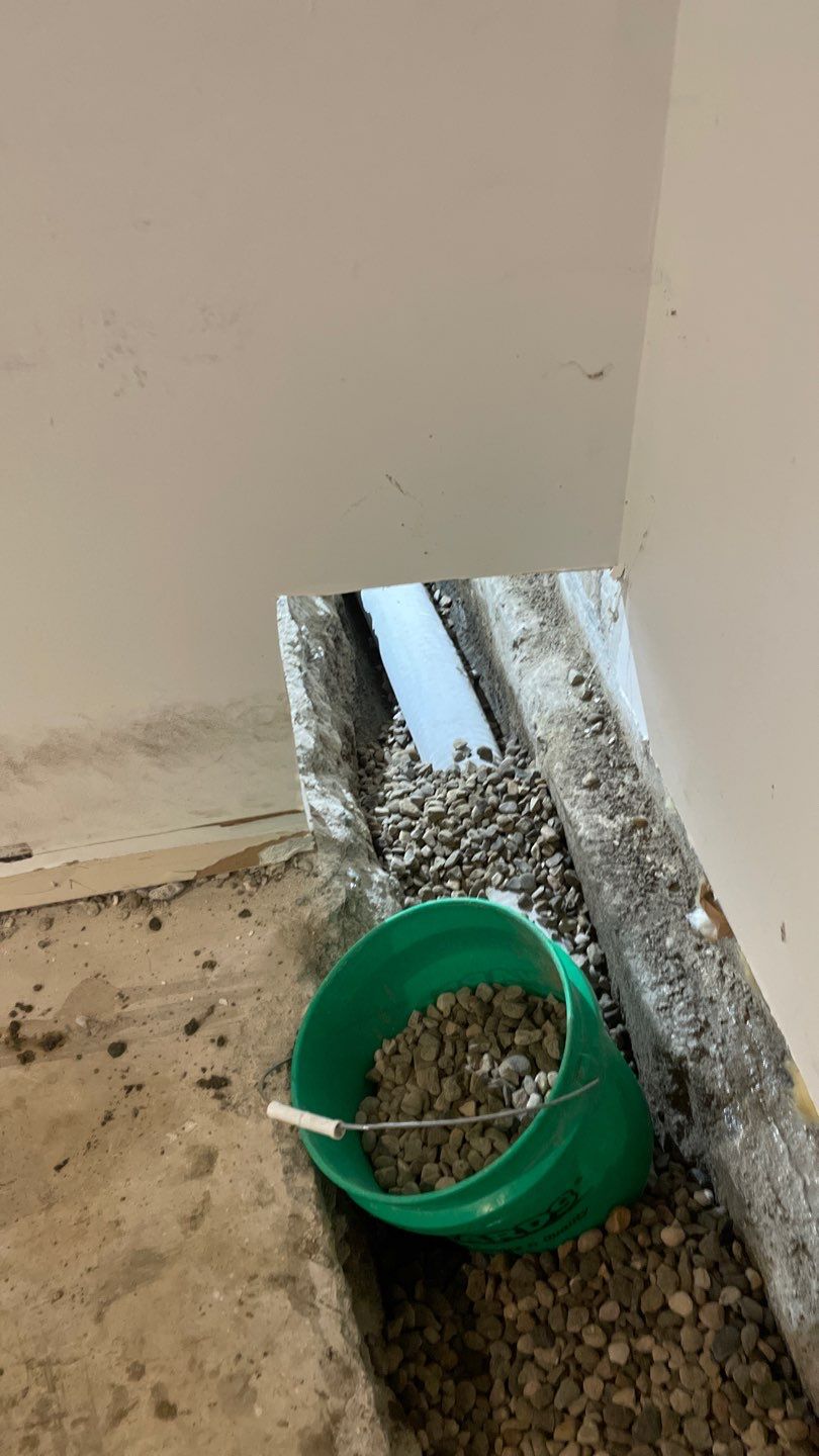 Drain tile & a sump pump for Ruth by Waterproofing Northeast