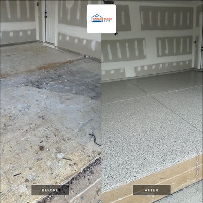 Garage Floor Coating using Cabin Fever