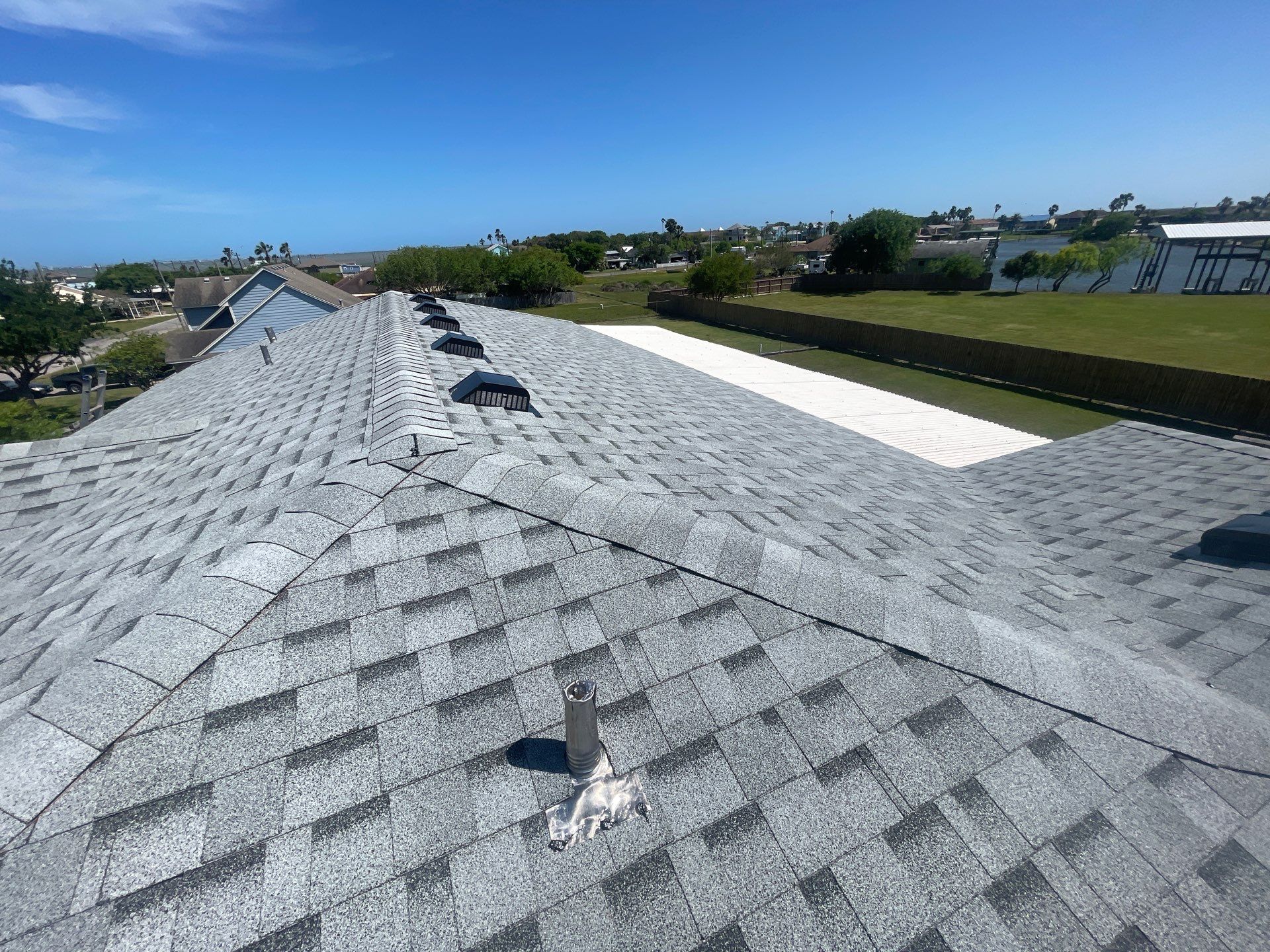 Residential Roofing Installation using IKO Cambridge Dual Gray by Lighthouse Roofing