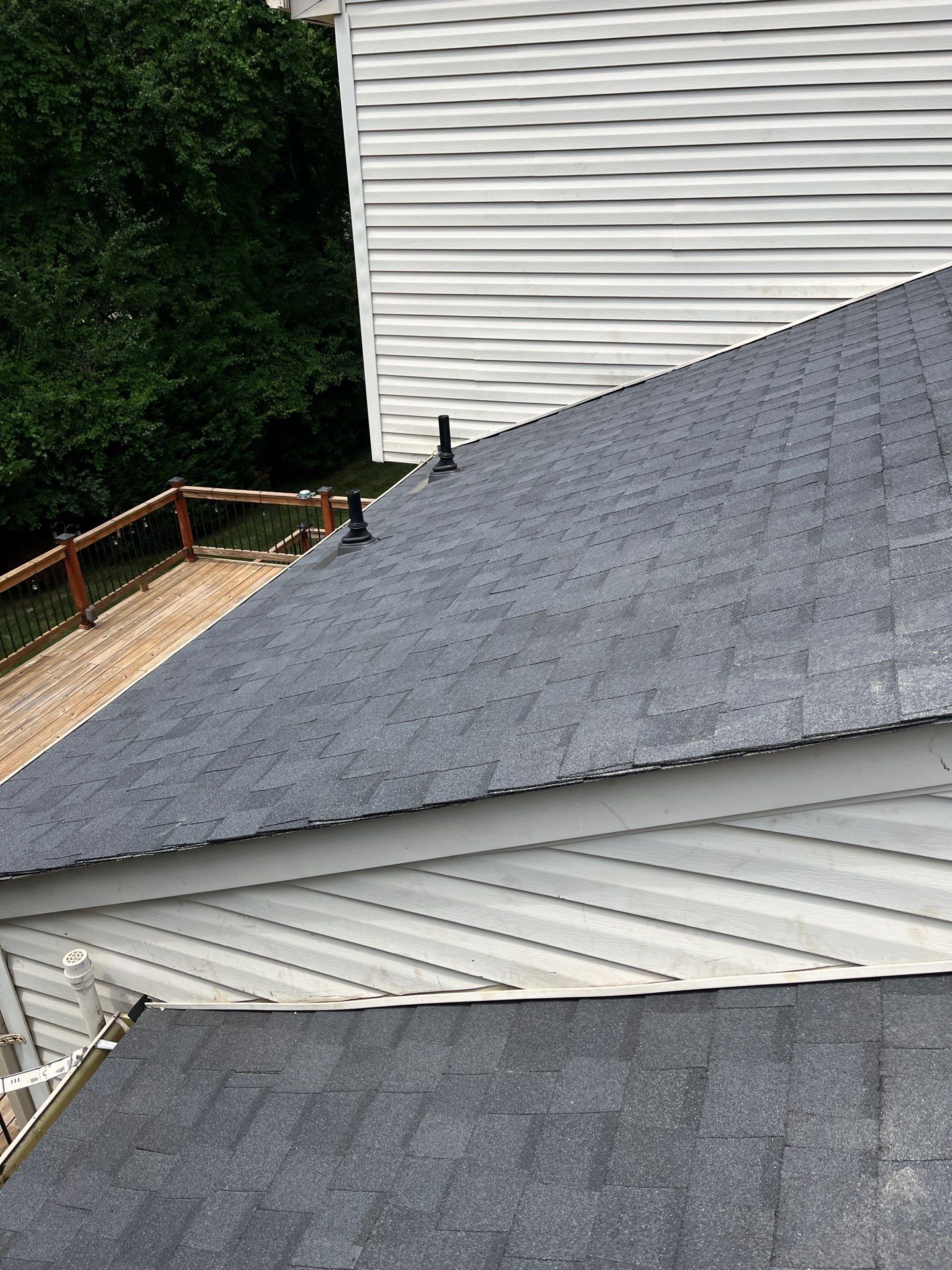 Vienna: Roof Replacement with CertainTeed Landmark Designer Shingles in Moire Black by RM Banning, Inc.