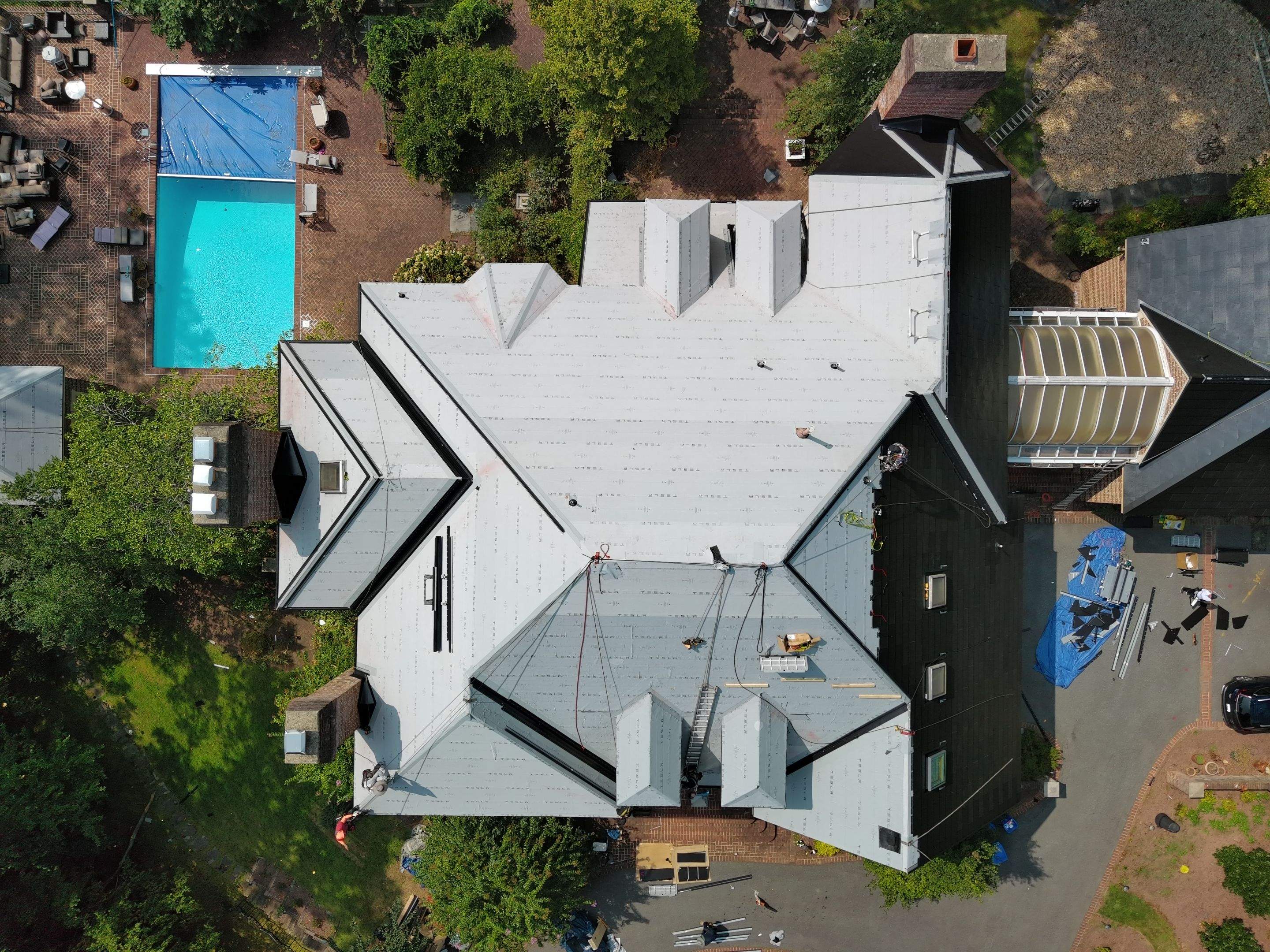 Extravagant Tesla Solar Roof in Maryland by American Home Contractors