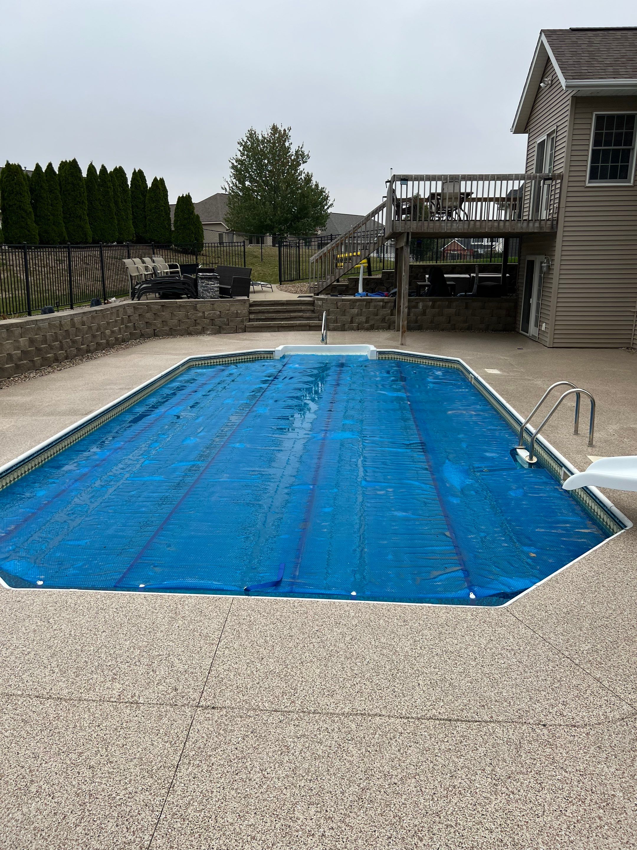 Another BEAUTIFUL Pool Transformation by Revival Concrete Coatings, LLC
