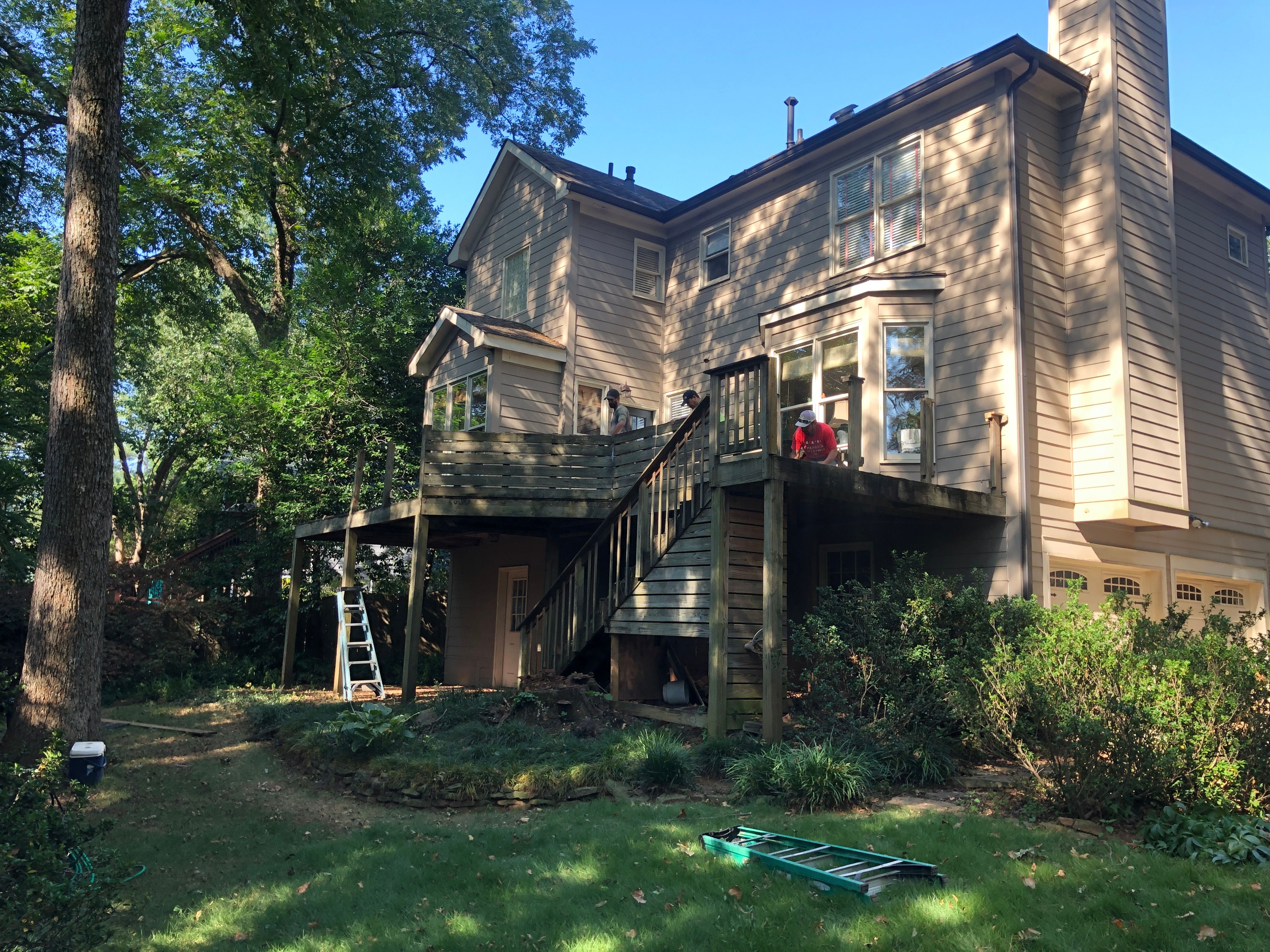 Elevated Screened-In Porch and Custom Wood Deck in Decatur by Swift Home Renovations 