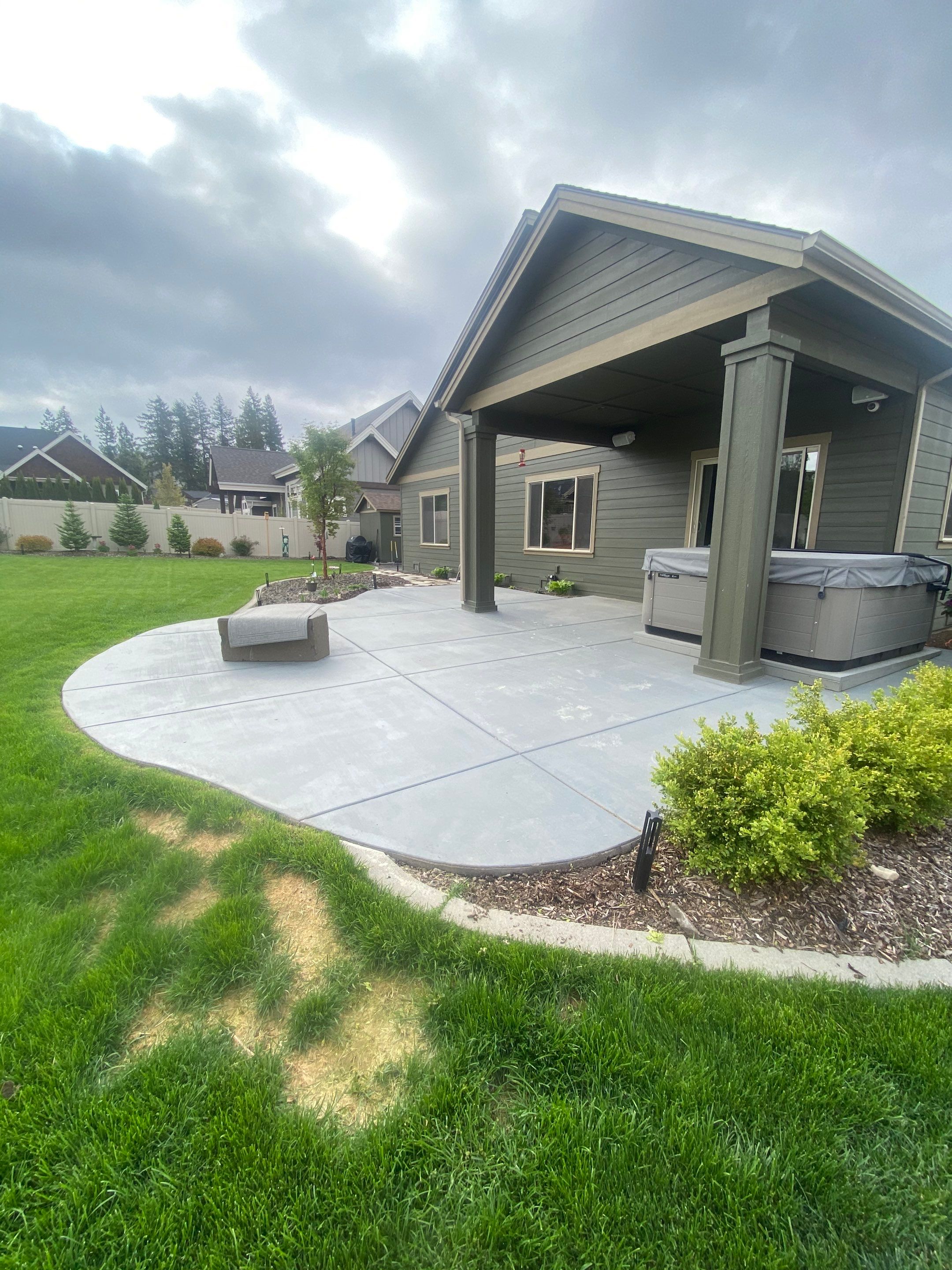 Patio and Walkway using Cordwood Colorway by Croc Coatings, LLC