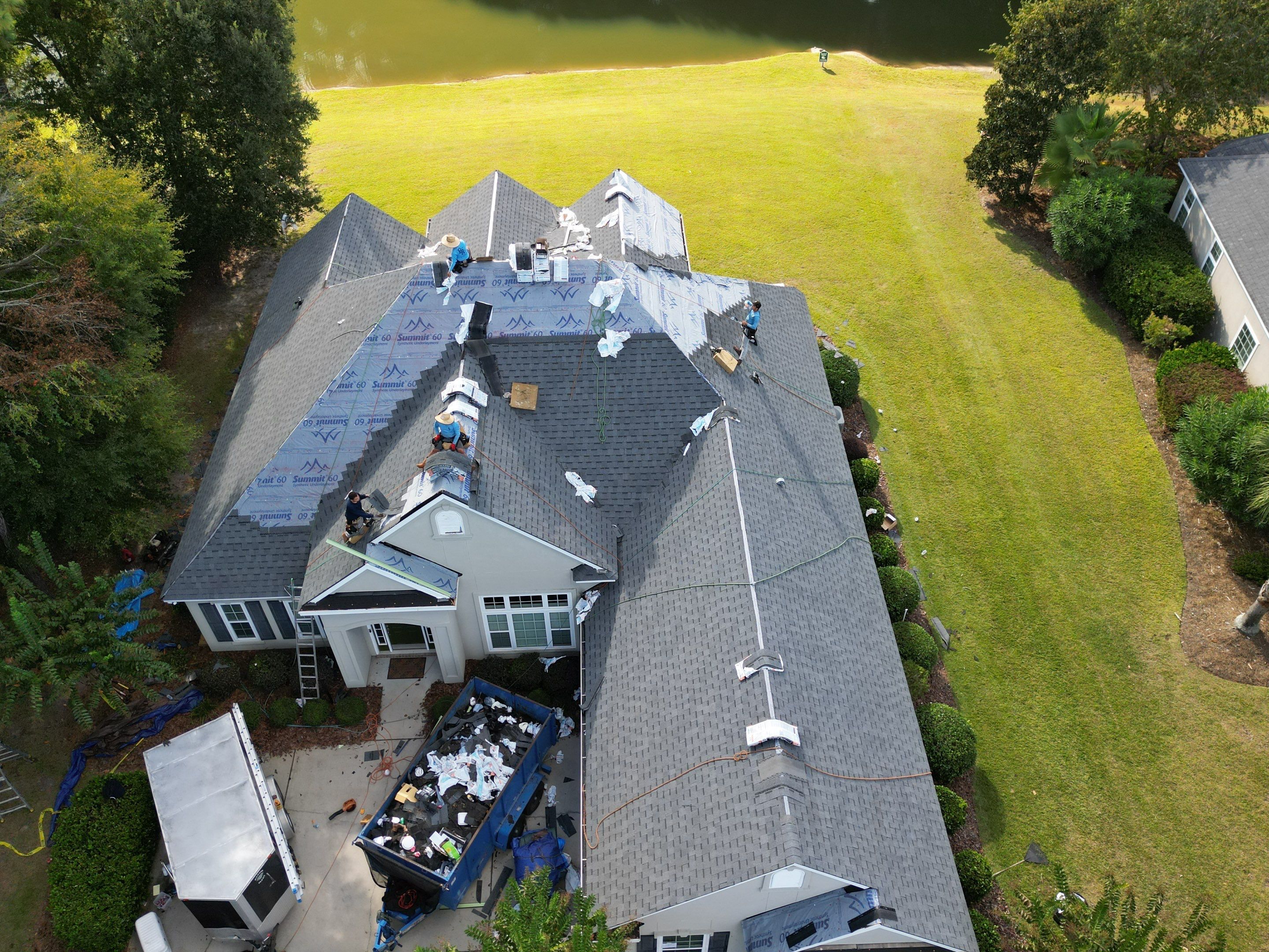Residential Roofing Installation using Atlas Pinnacle Pristine Pewter by Talya Roofing