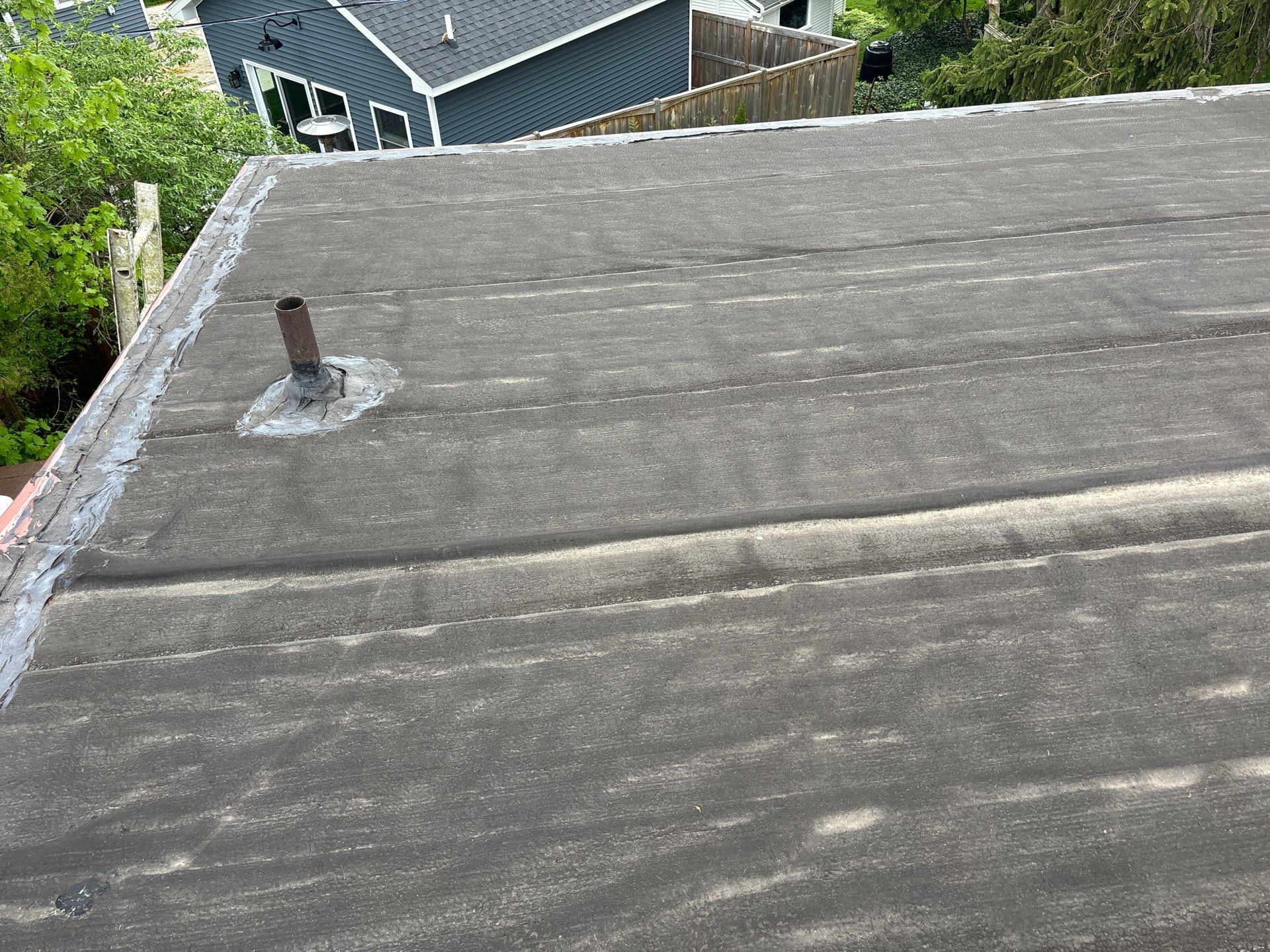 Residential Low Slope Roof using GAF Liberty SBS (Low Slope) - (Color: Weathered Wood) by Acme Exteriors