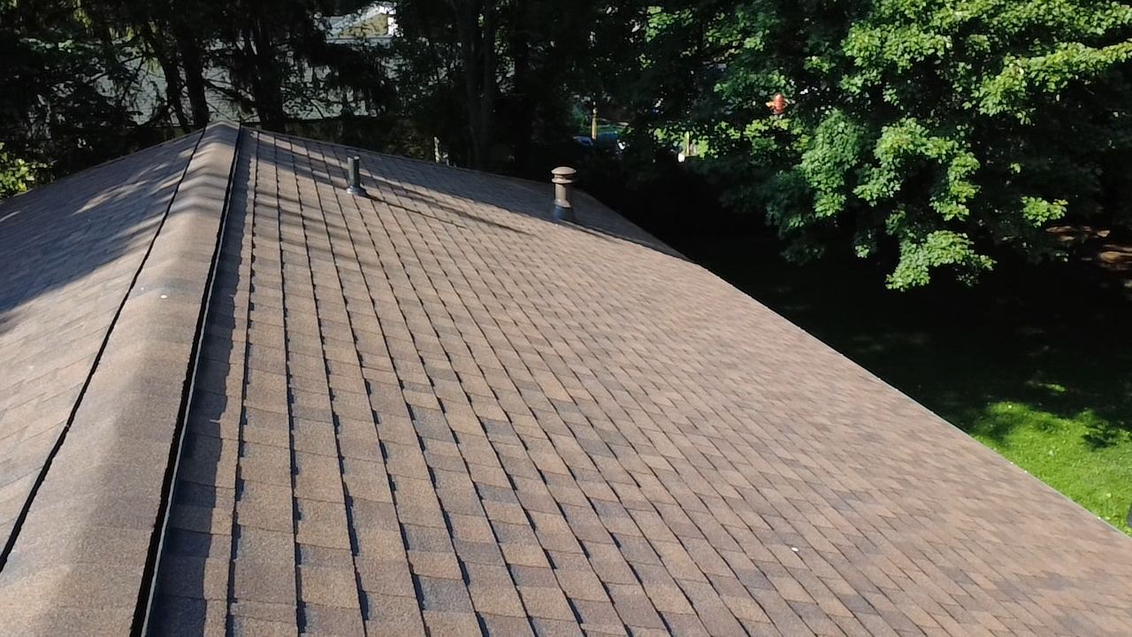 Bob C: Atlas Pinnacle, Color, Burnt Hickory, Drip Edge, Color, Musket Brown by Eagle Eye Roofing
