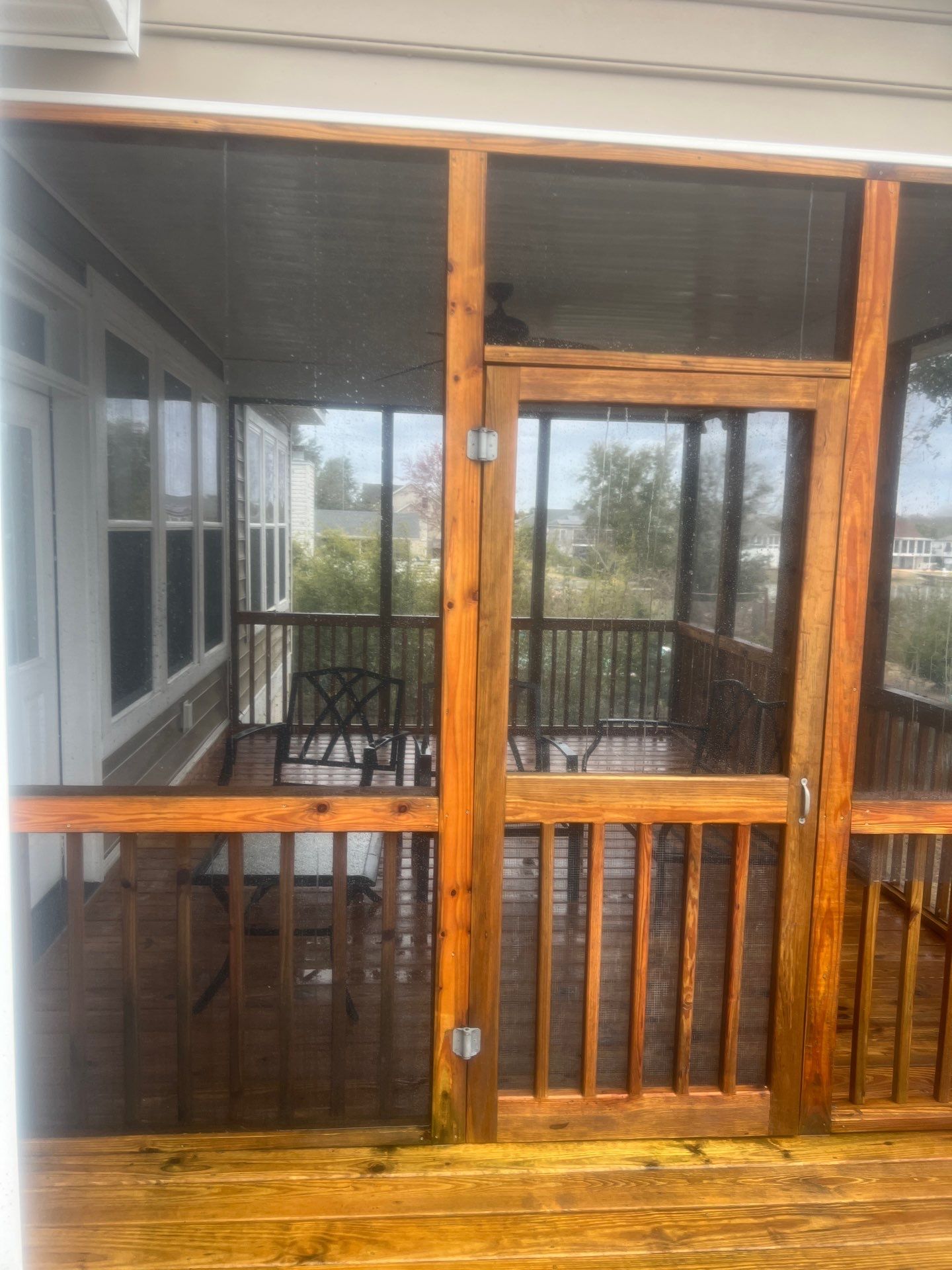 Weathered Deck and Screened Porch using Wood Sealant by DuraSeal