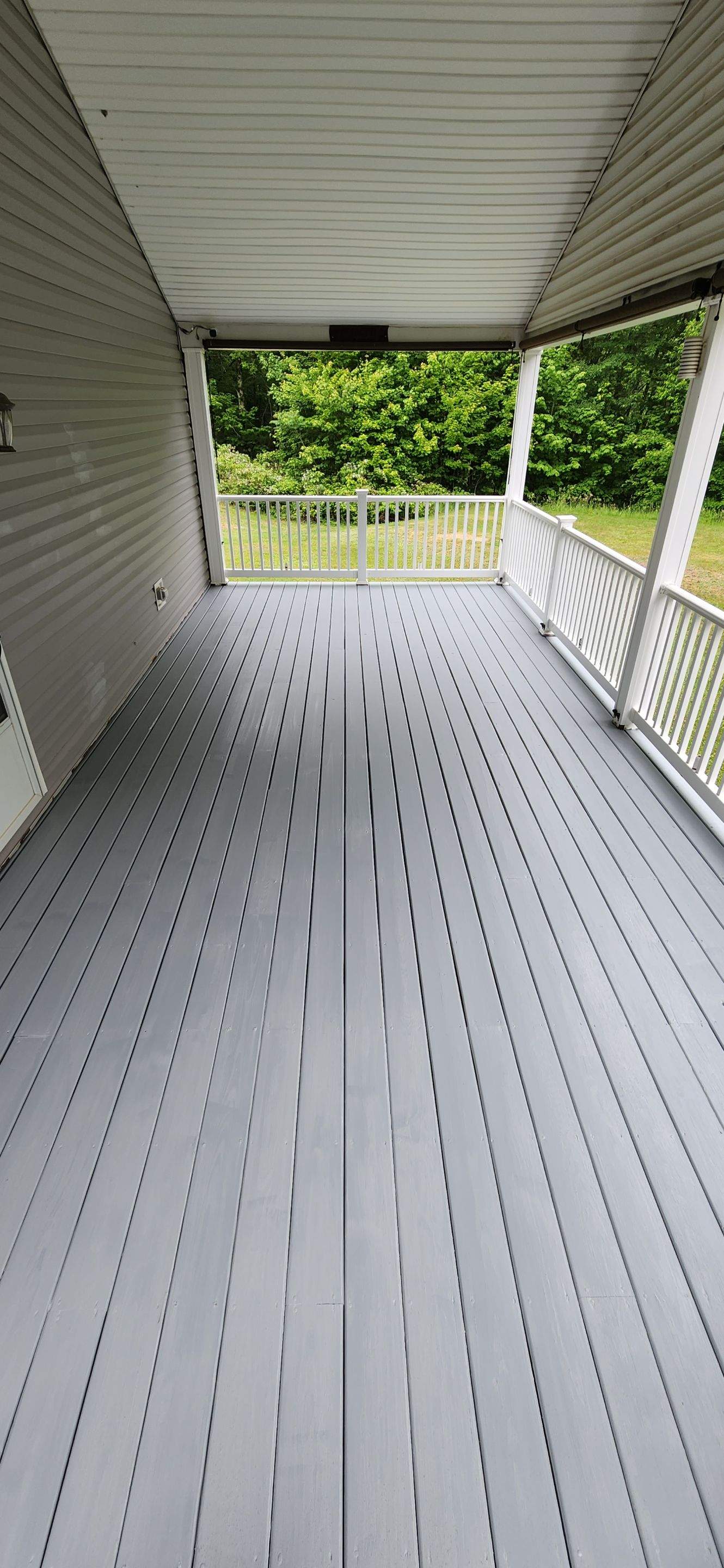 Front & Side Composite Decks with Roofs by Precesion Building 