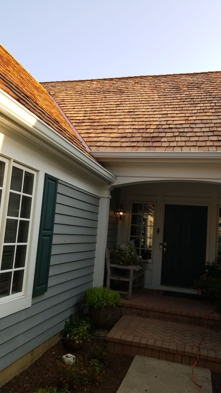 Cedar Roof Installation in Lake Forest by Custom Installations, Inc.