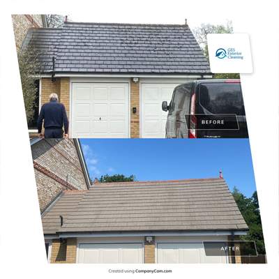Roof Clean - Biocide Treatment using Honda 15lpm Low Pressure Washing Machine