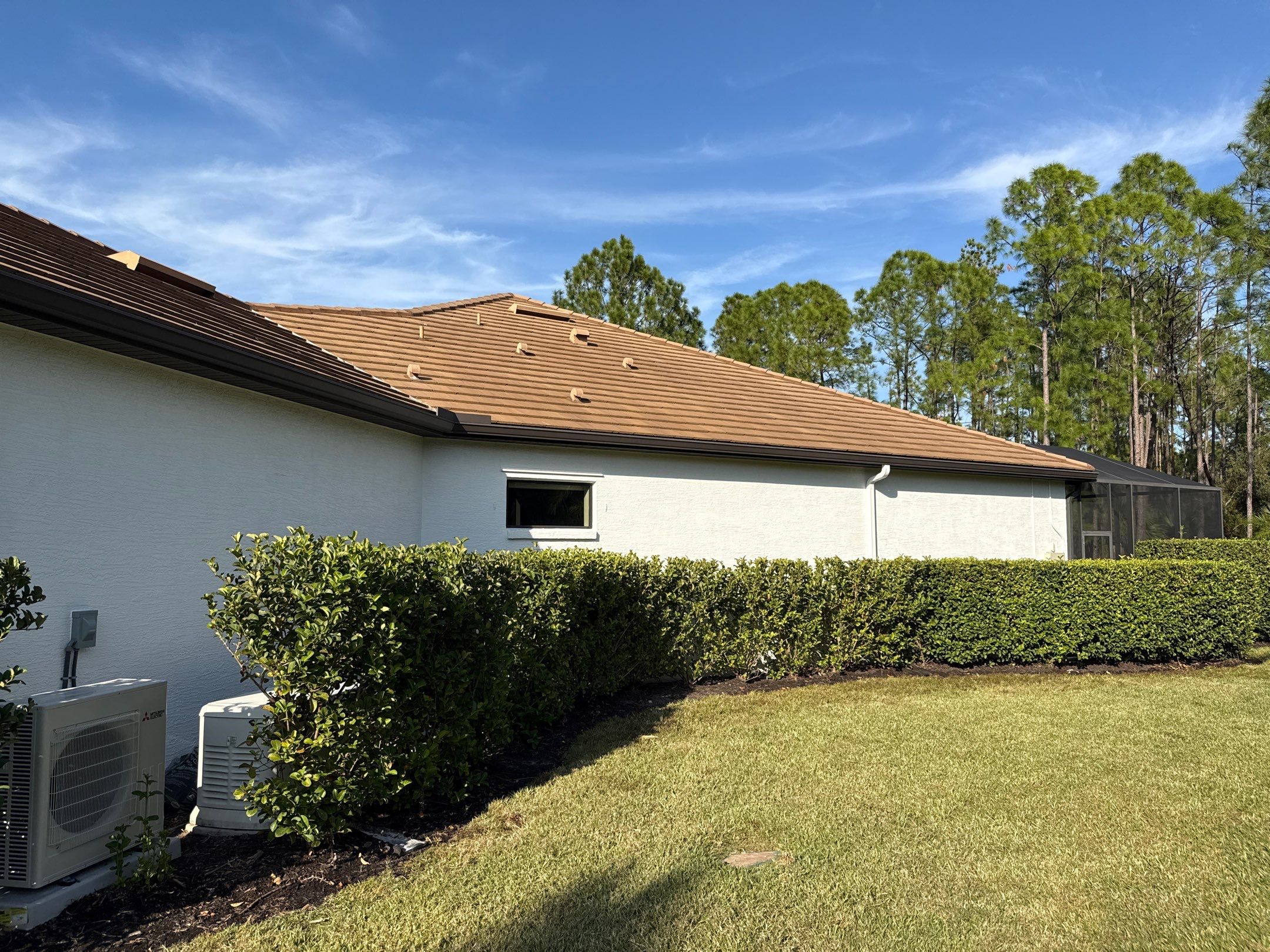 Flat Tile Roof, Paver Pool Deck & Driveway Cleaning | Cove at Twin Rivers, Parrish FL by Sunshine AquaWash
