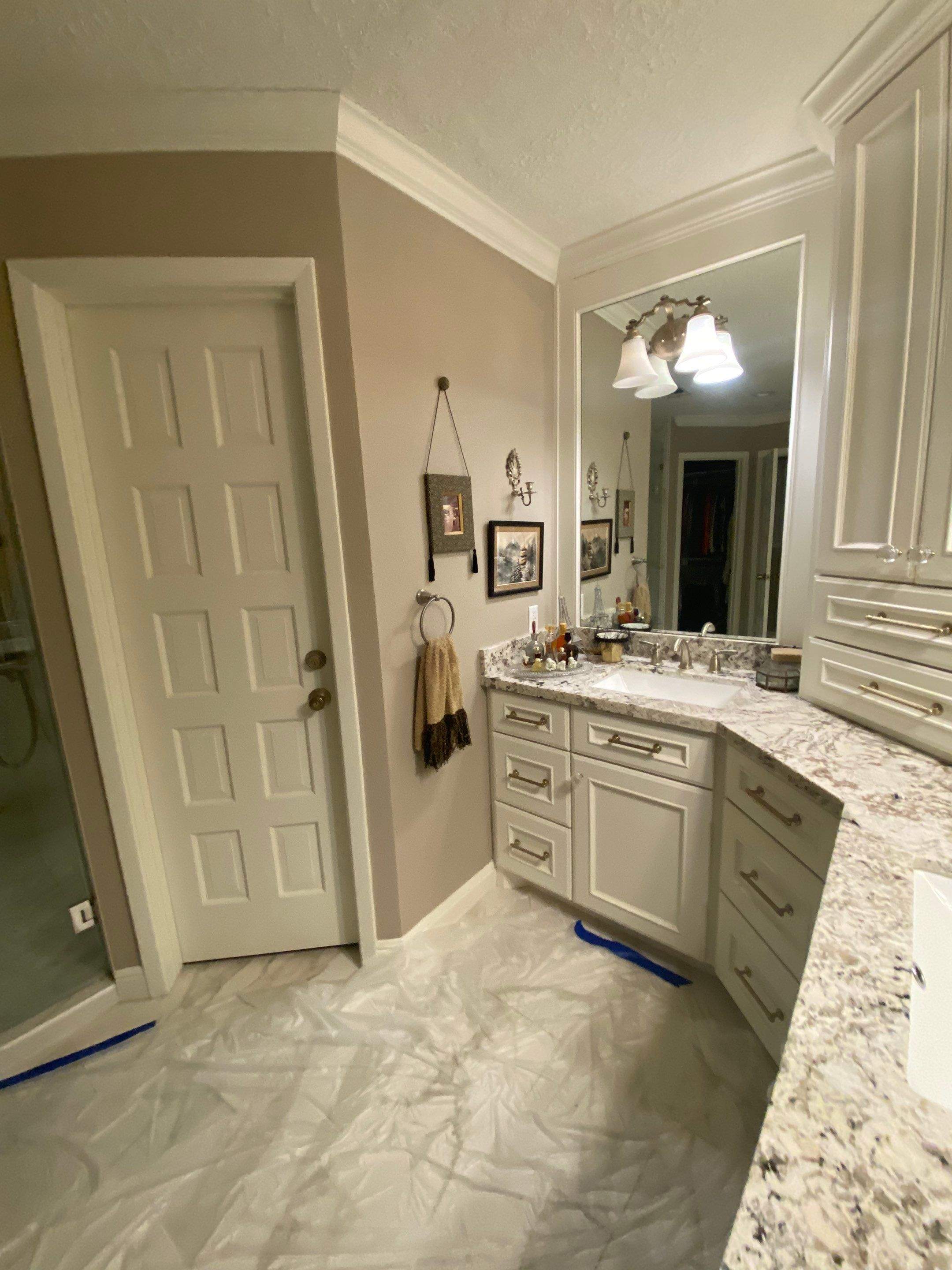 Bathroom Remodel with Water Mitigation Equipment | LT Contractors by L&T General Contractors and Restoration INC