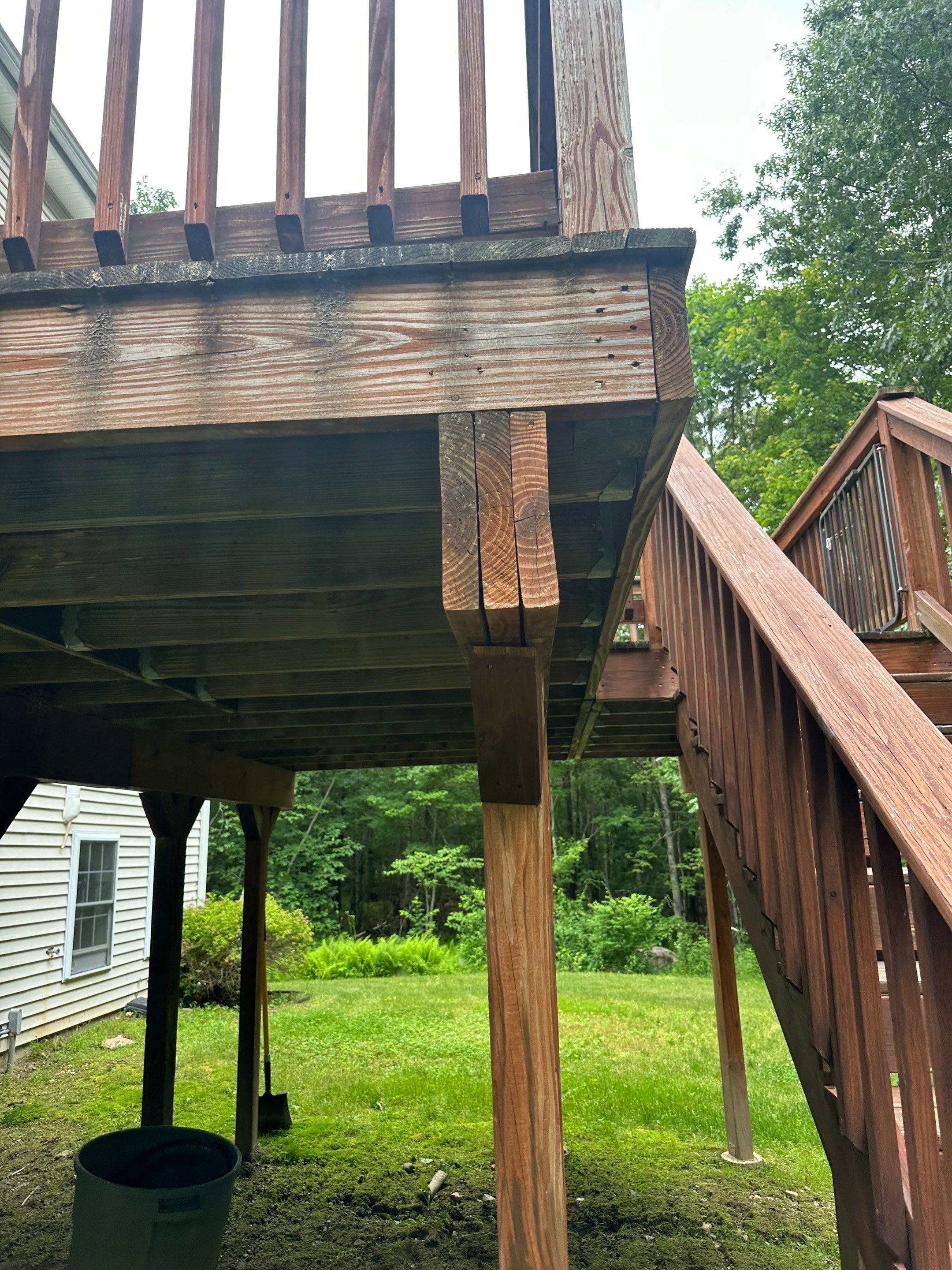 Nottingham Deck Demo - Three Season Build by Tall pine roofing