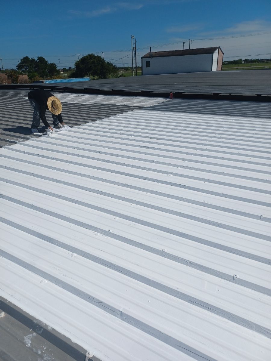 Commercial Roofing Repair using Coating Roof Repair by Galvan Roofing and Construction