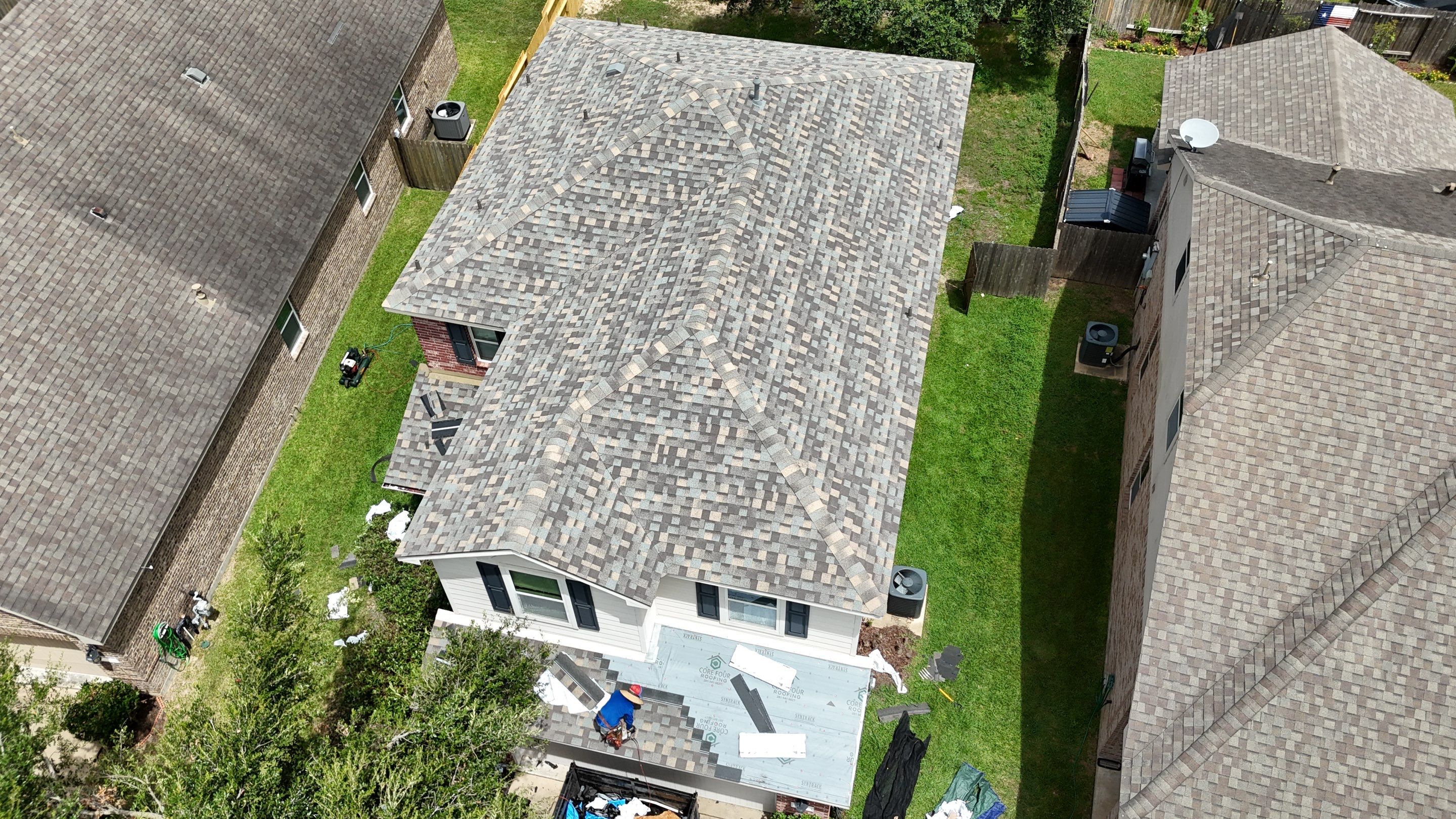 Residential Roofing Installation using IKO Cambridge by Core Four Roofing