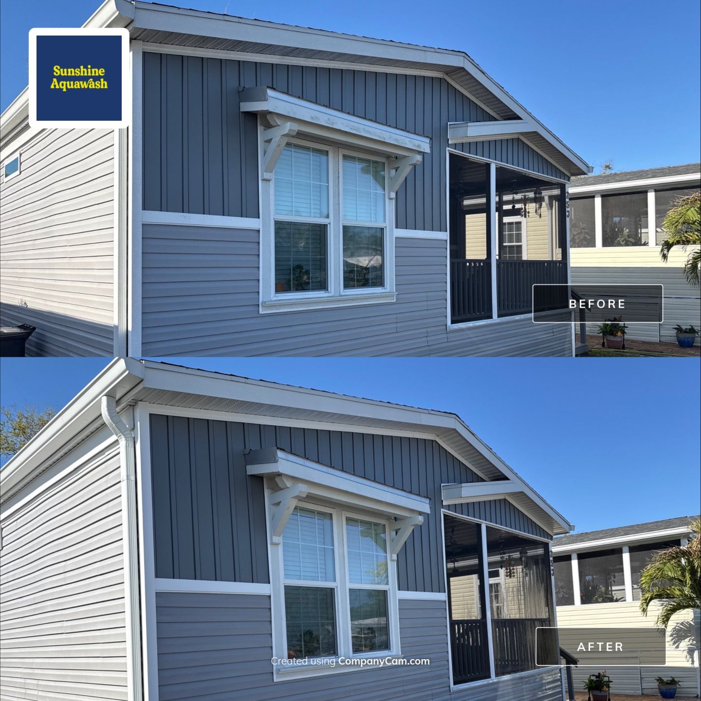 On-the-Spot Mobile Home House Wash in Terra Ceia, FL | Fisherman’s Cove RV Resort by Sunshine AquaWash