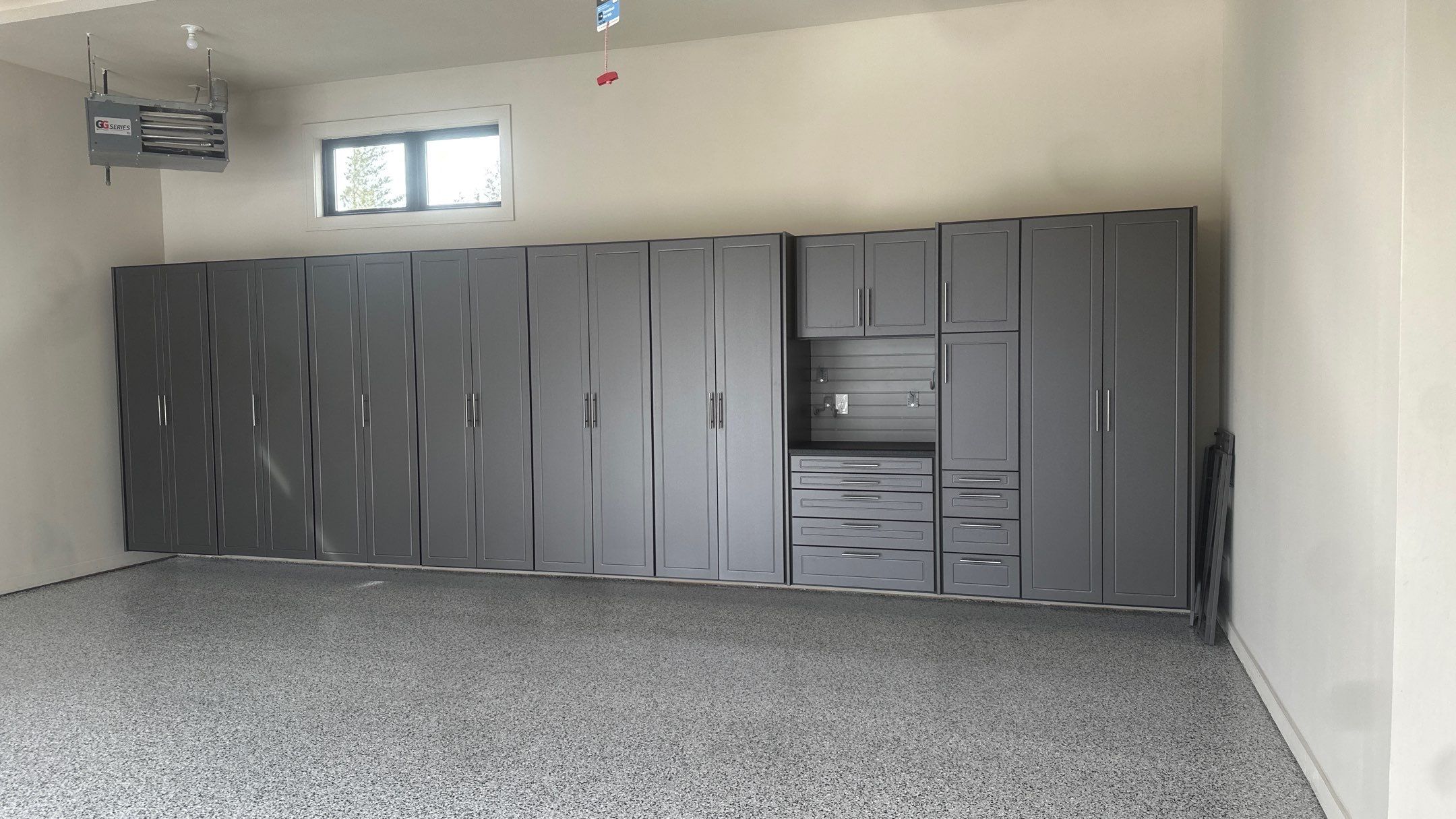 Tim S. added Cabinets and a Banner Garage Floor to his garage by Banner Garage