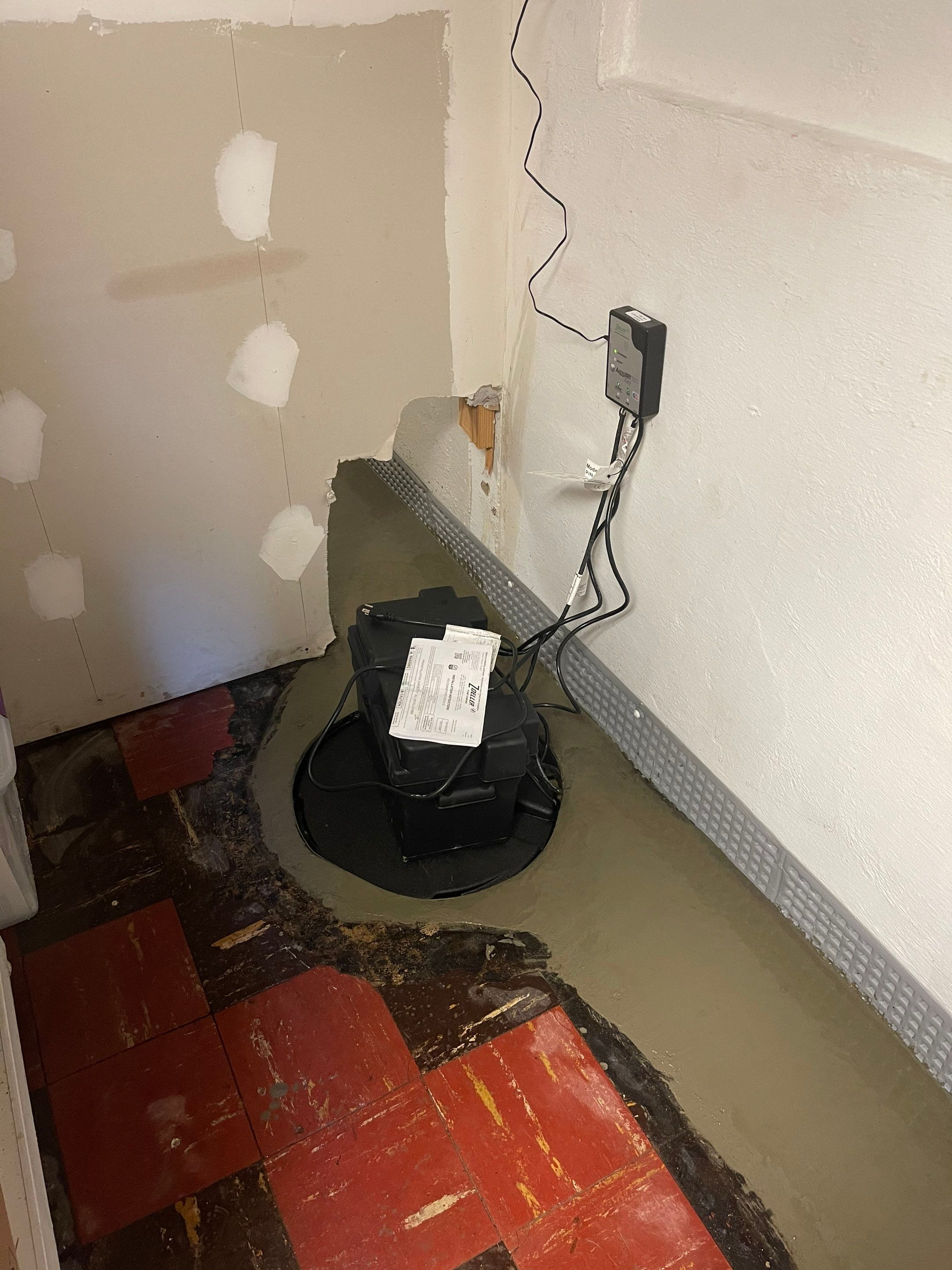 Interior French Drain Job in Westwood, NJ by Pure Service Pro, LLC 