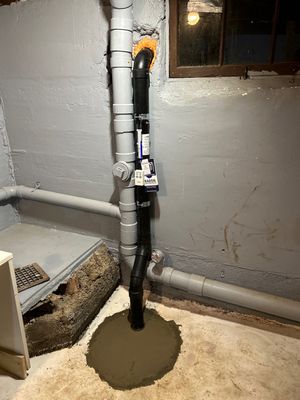 Radonwell subslab