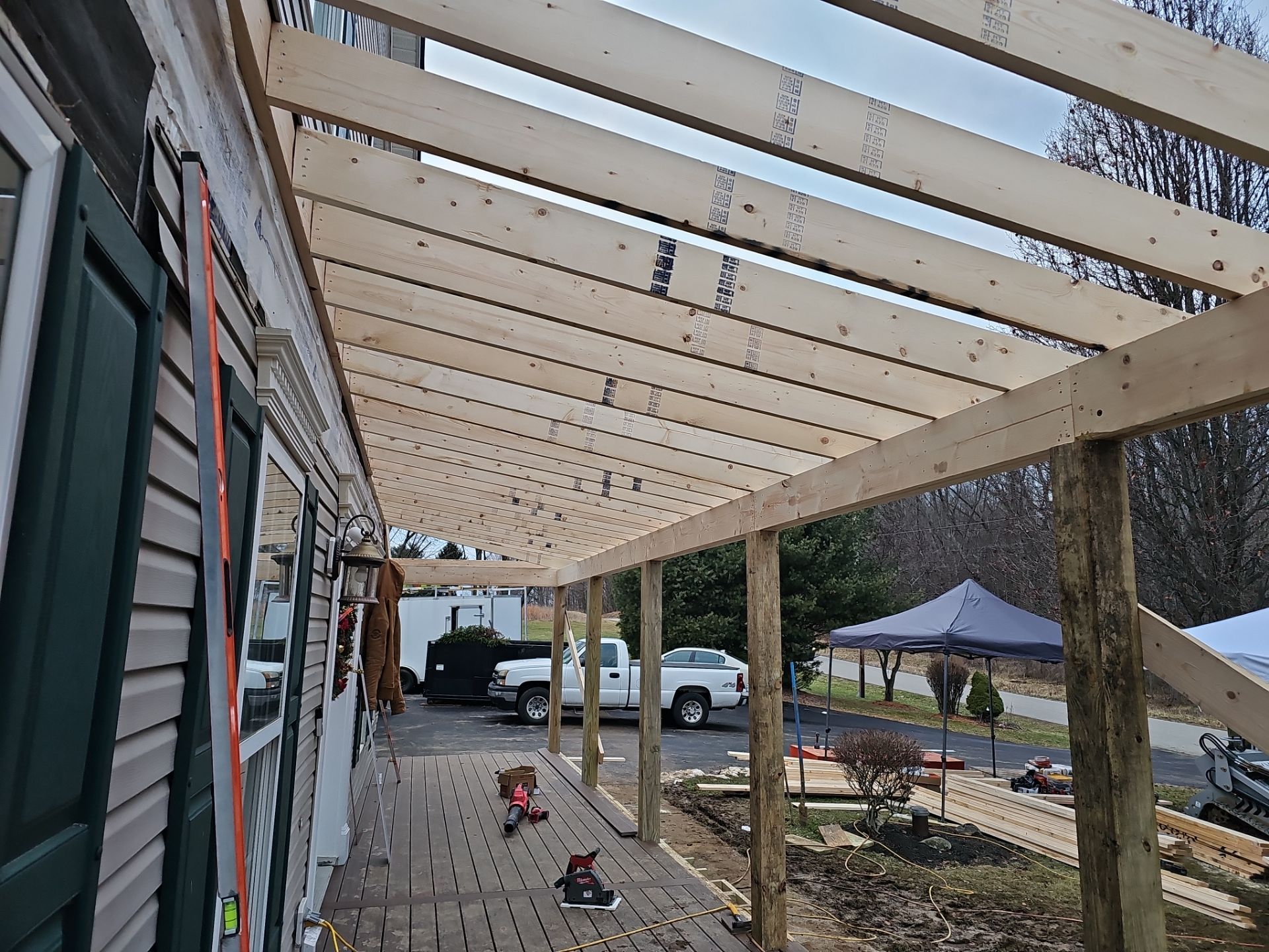 Porch by Cousins Roofing Siding & Decks