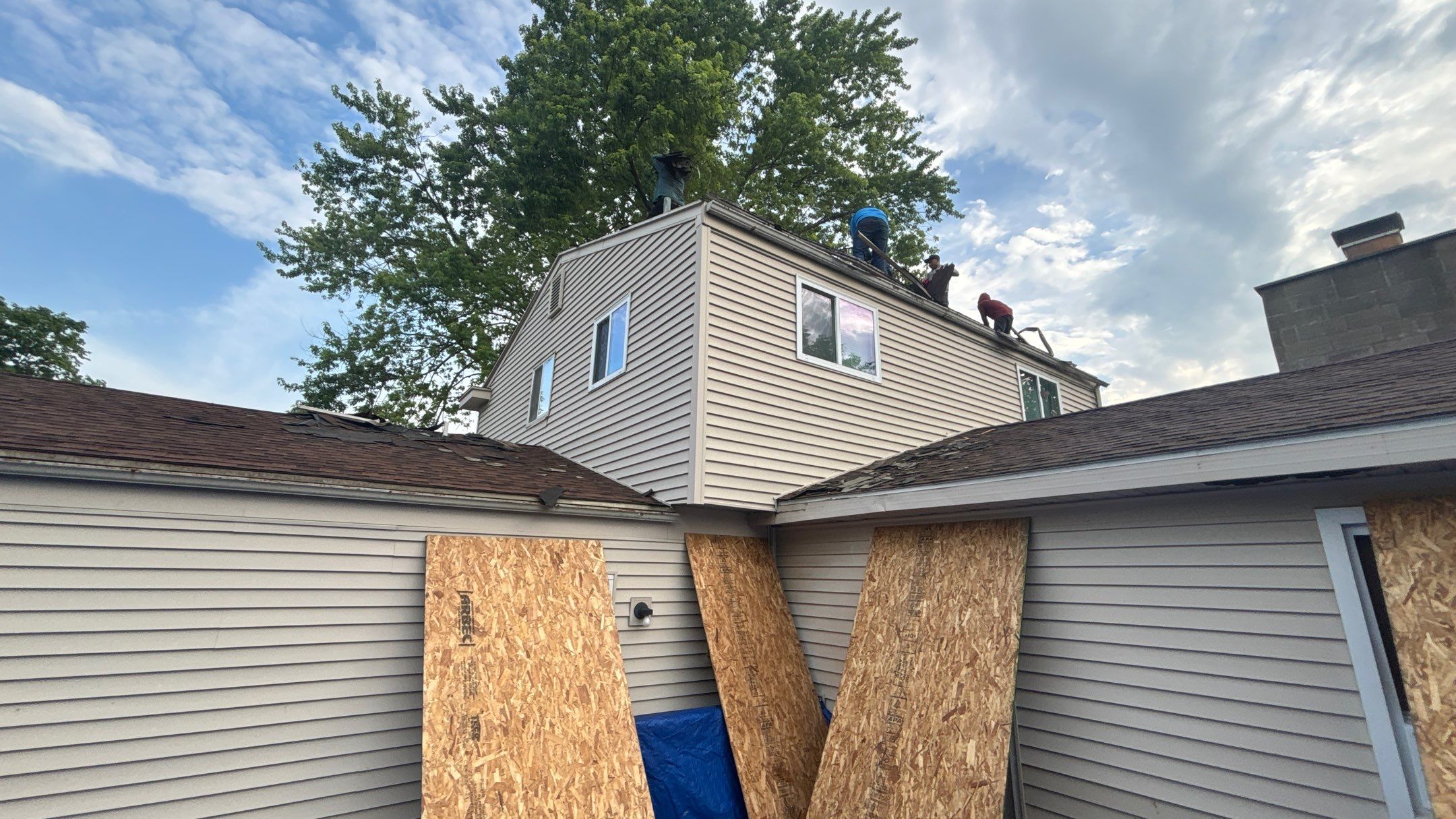 Roof Replacement using Owens Corning Slatestone Gray by 180 Contractors