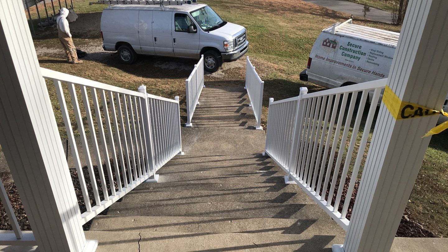 Porch Update using Westbury Aluminum Railing by Secure Construction Company Inc