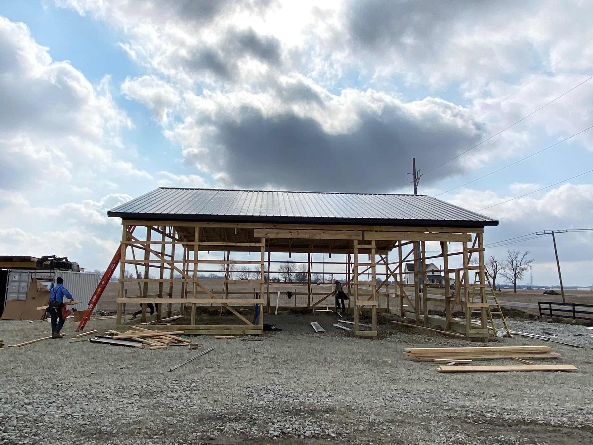 40'x40'x12' Garage by The Barn Builders 