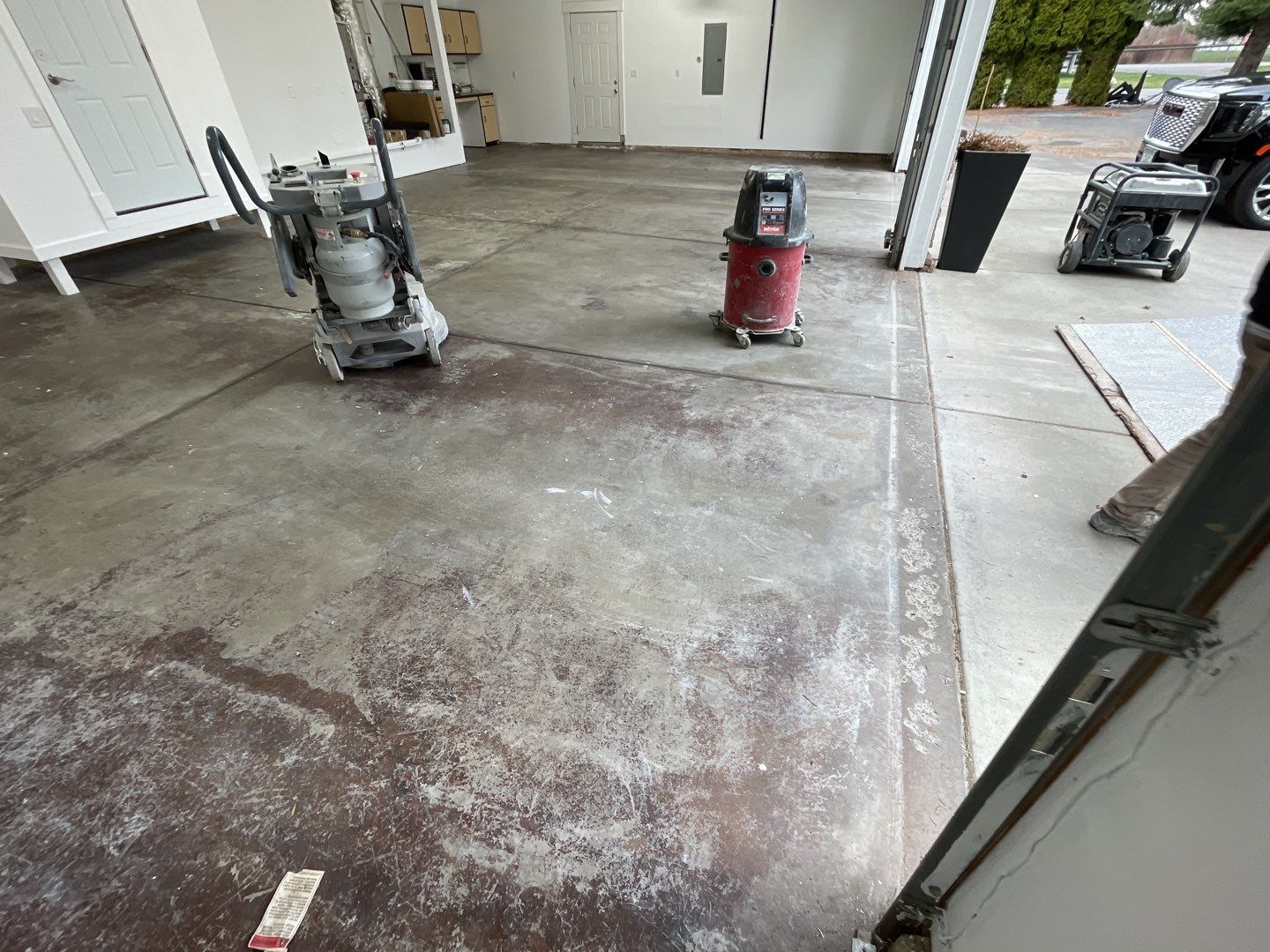 Garage Transformation using Slate Stone by Croc Coatings, LLC