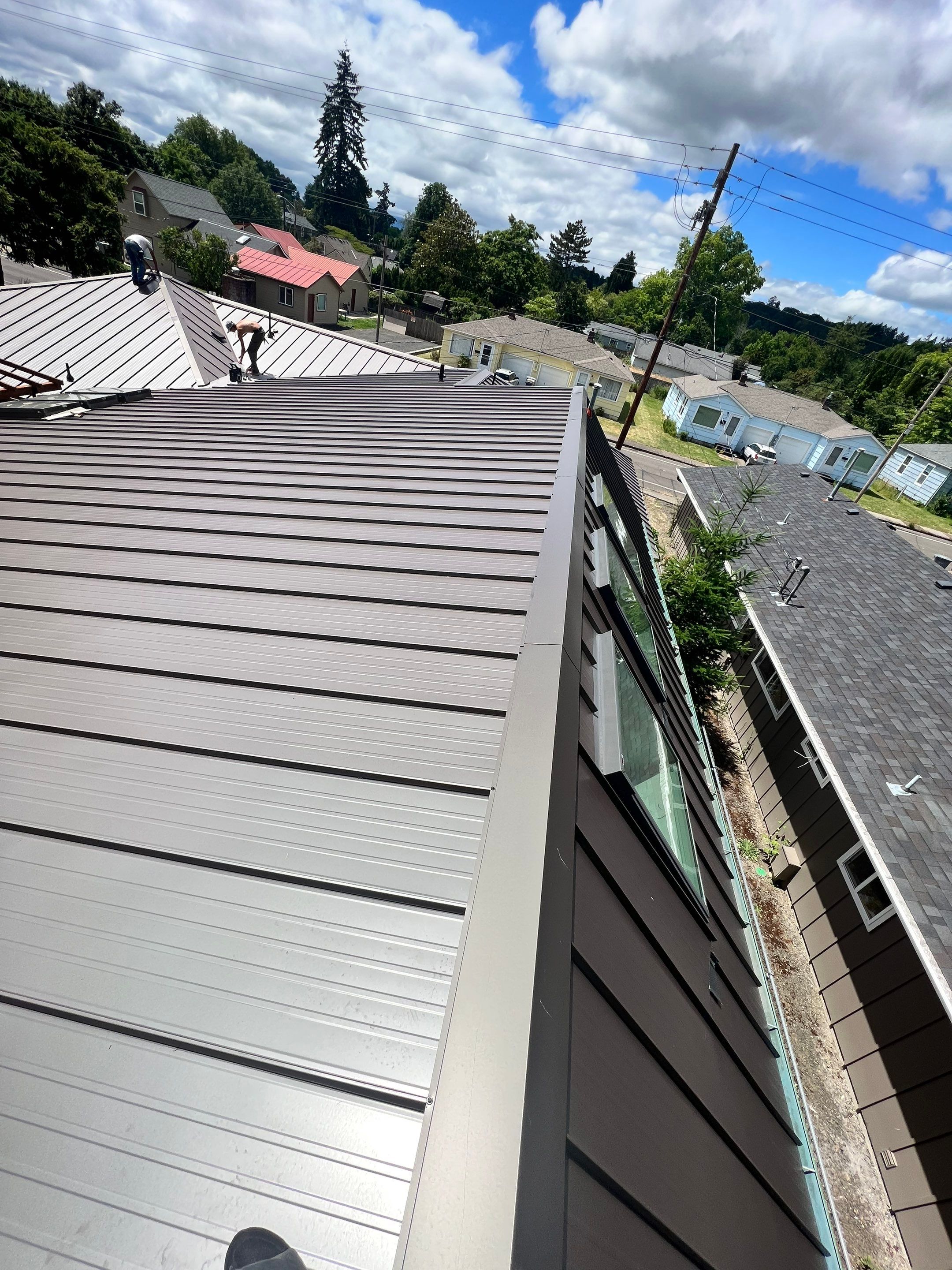 Taylor Metal Roof System Color: Vintage  by Orezona Building & Roofing Company, Inc.
