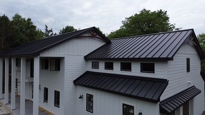 Gorgeous Standing Seam Roof Color Black
