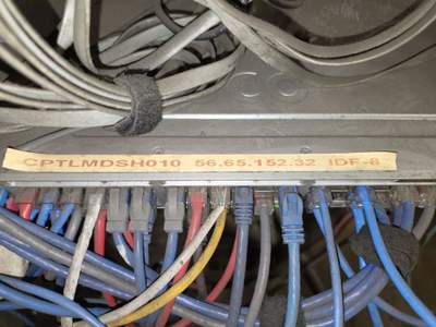 Structured cabling installation by CimaSolutions