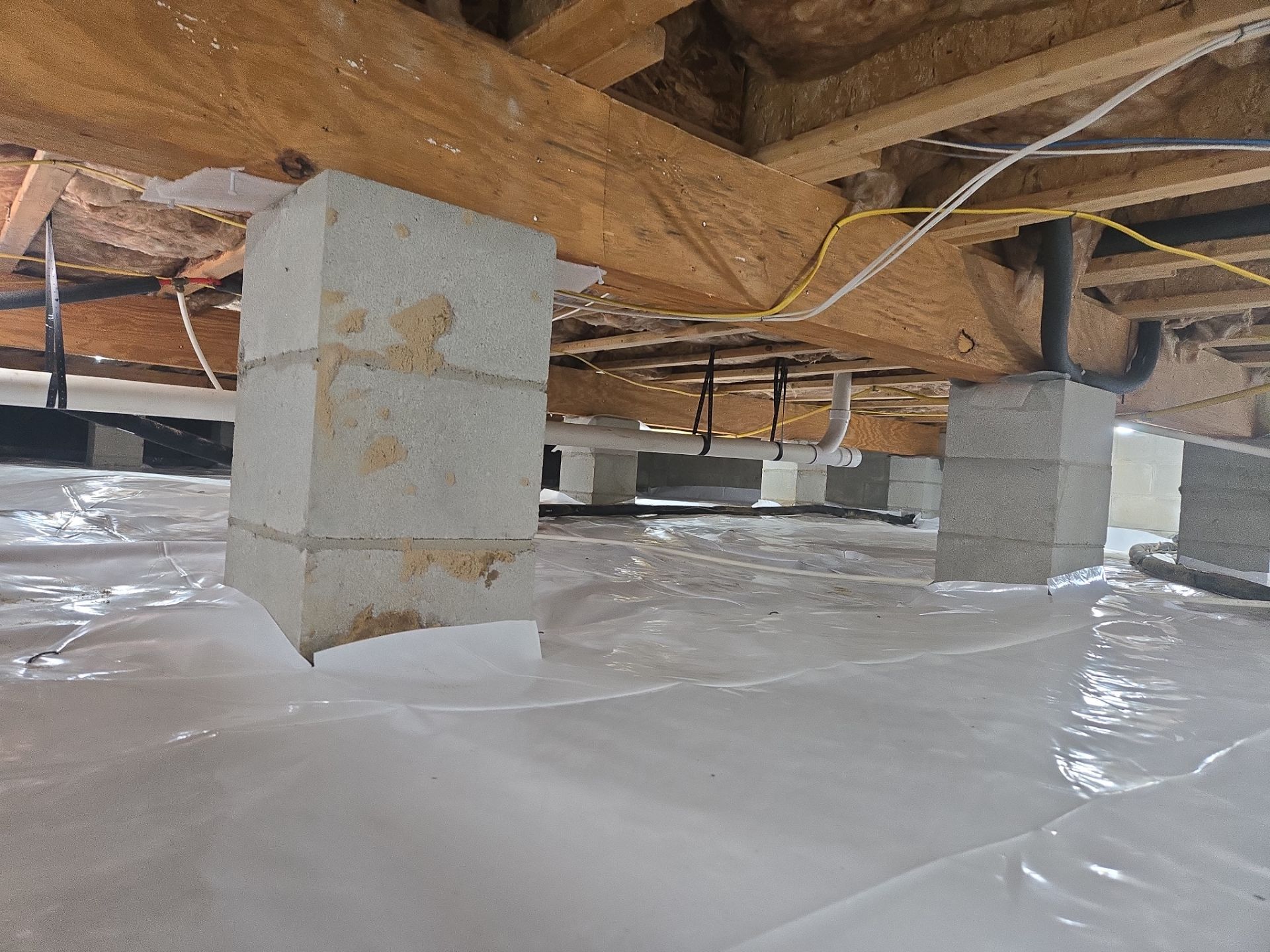 Project in Smithfield by Patriot Crawl Space Repairs