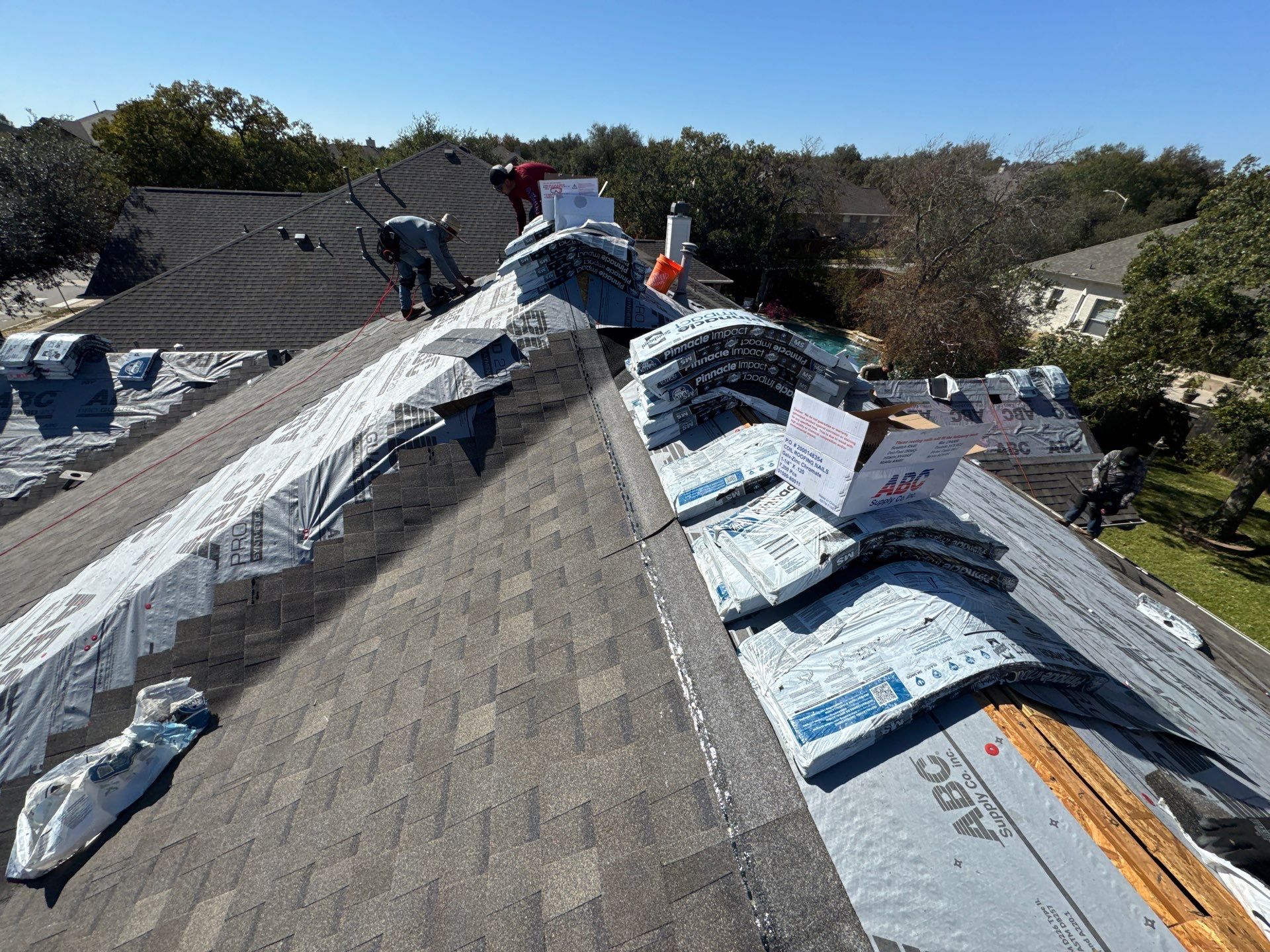 Residential Roof Replacement using ATLAS PINNACLE IR - WEATHEREDWOOD by Elite Roofing LLC