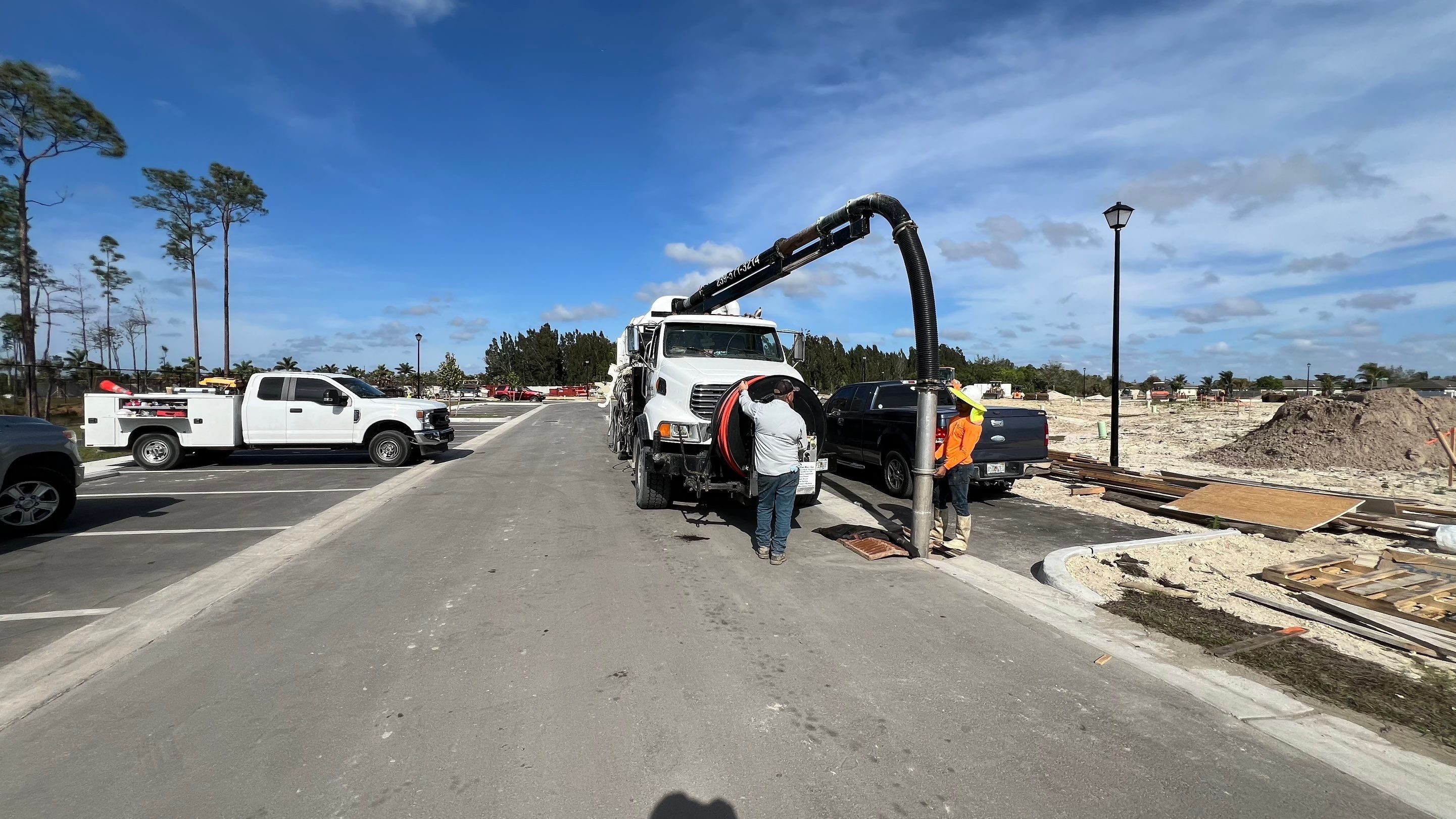 New Community Stormwater System Catch Basin Cleaning by Don Mar, Inc. Storm Water Solutions