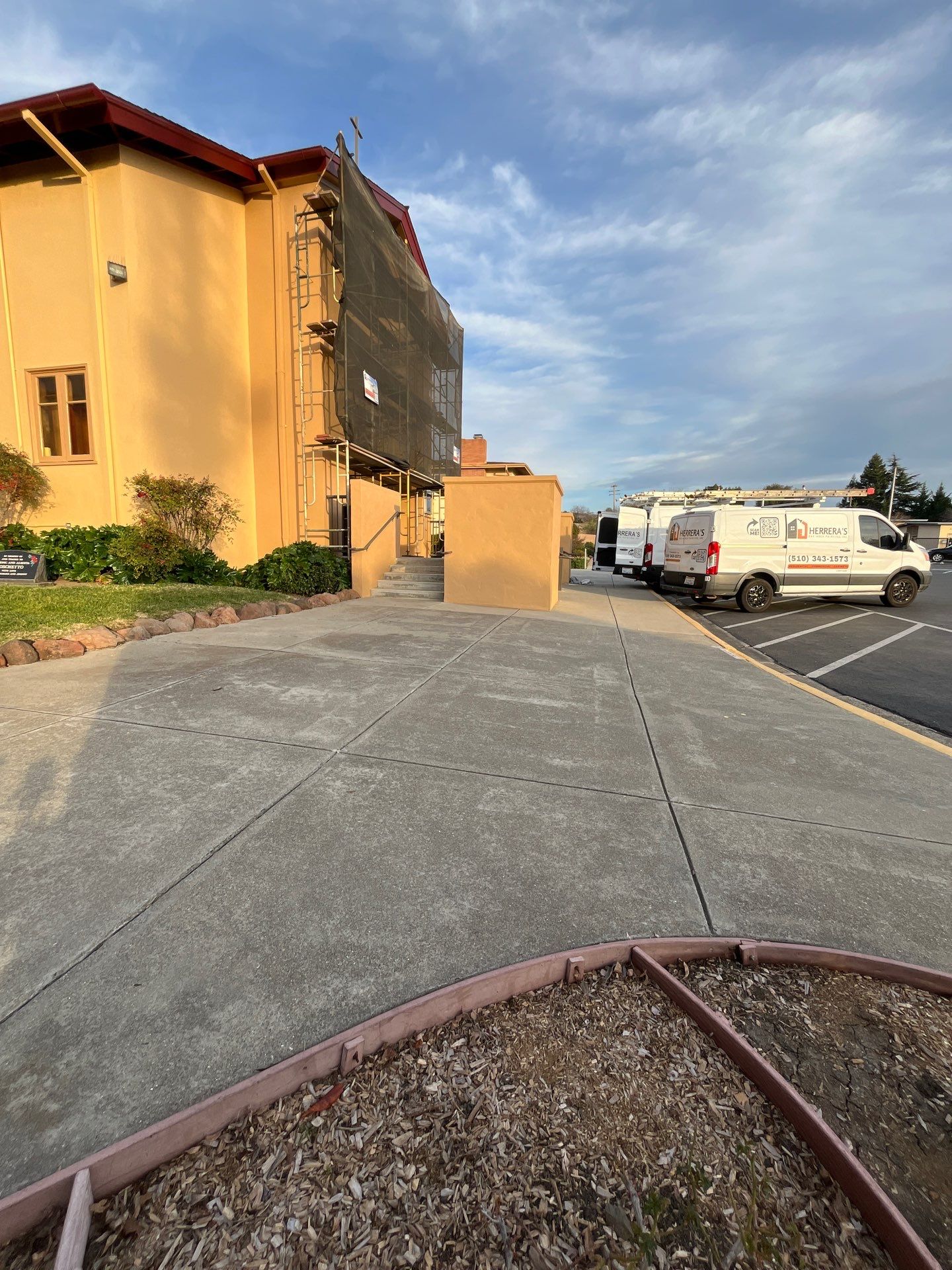 Assumption church San Leandro  by Herrera’s Bay Area Painting inc.