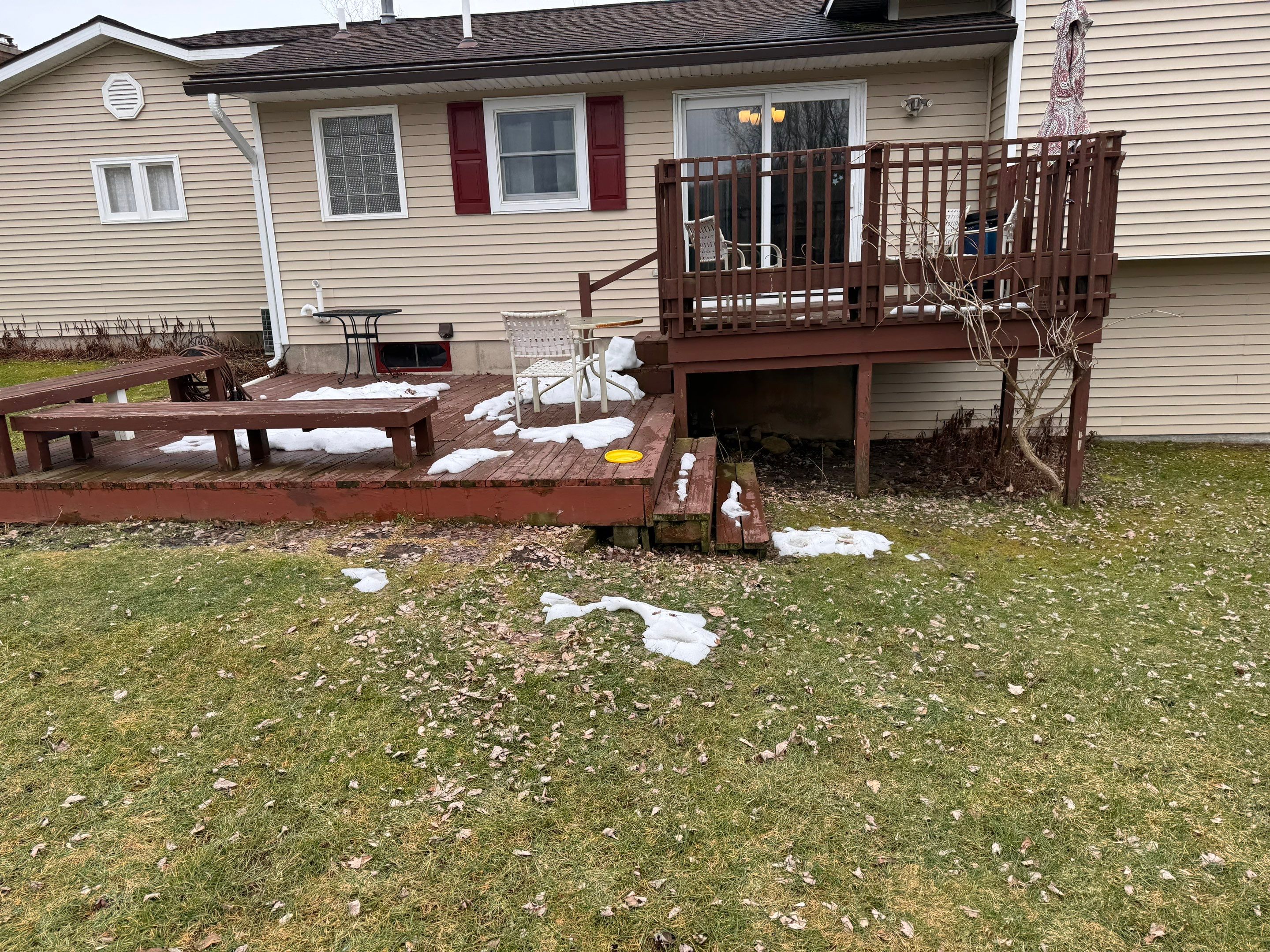 Deck Installation using Treated Lumber by Avalon Roofing and Exteriors