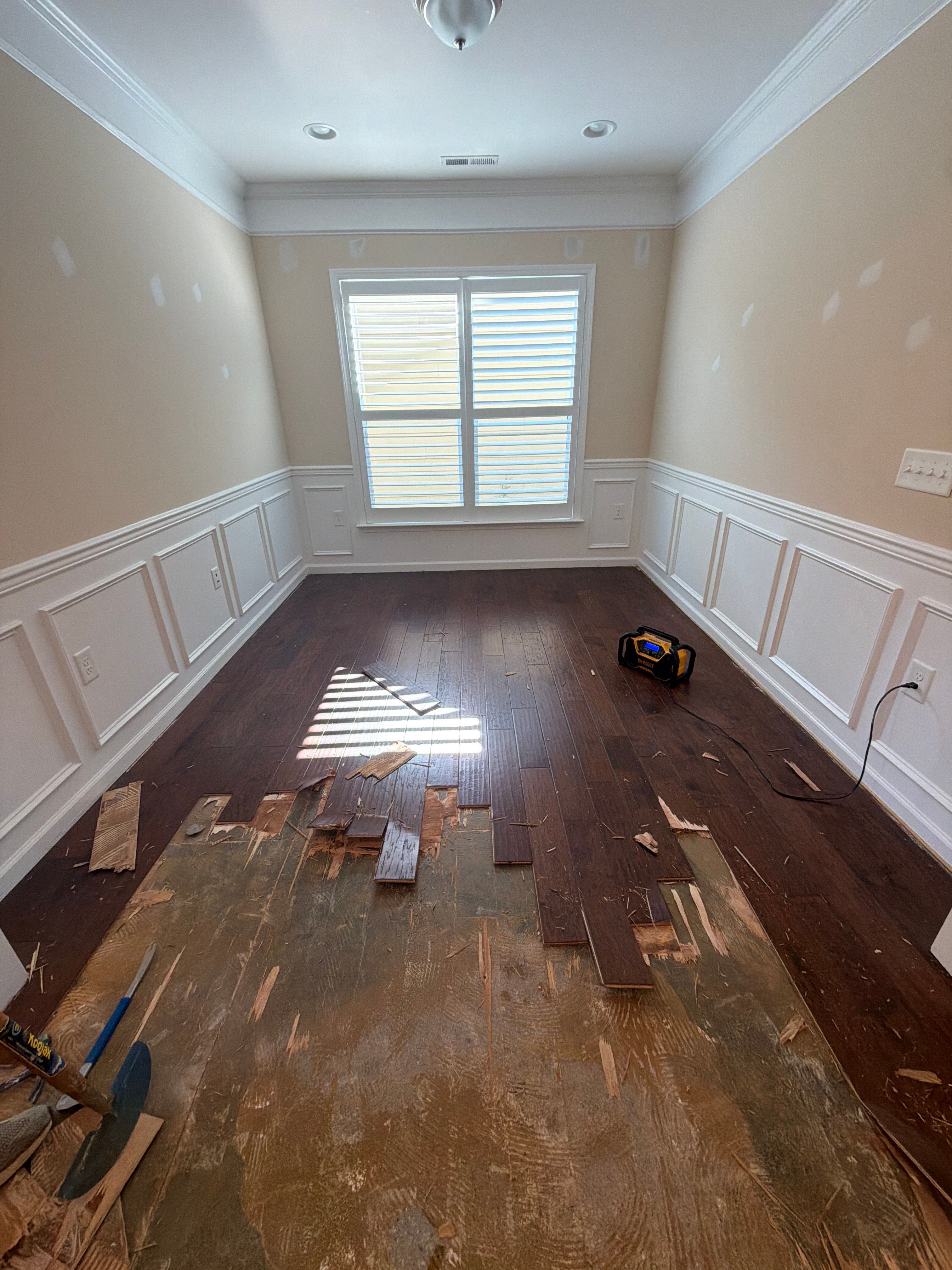 Luxury Vinyl Plank Flooring Installation and Interior Refresh in Durham by Billy Weatherspoon Contractor
