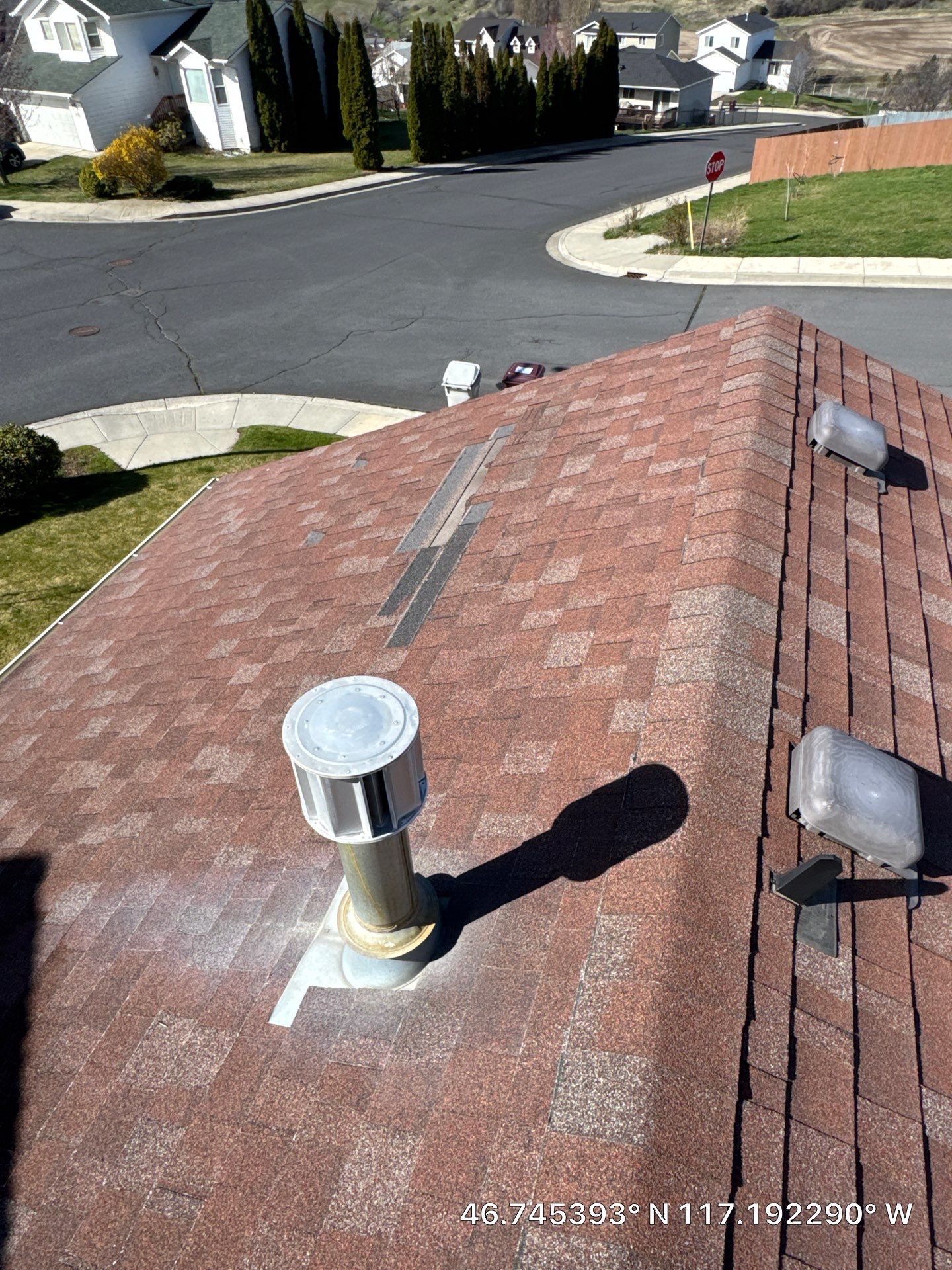 Residential Asphalt Shingle Roof Replacement and Sheathing Repair in Pullman by Alpine Roofing