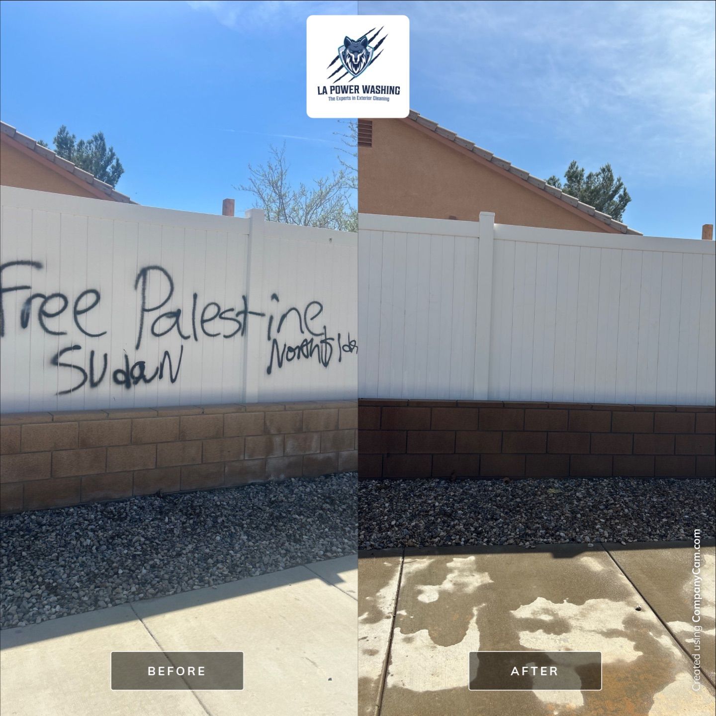 Graffiti Removal by La Power Washing Inc