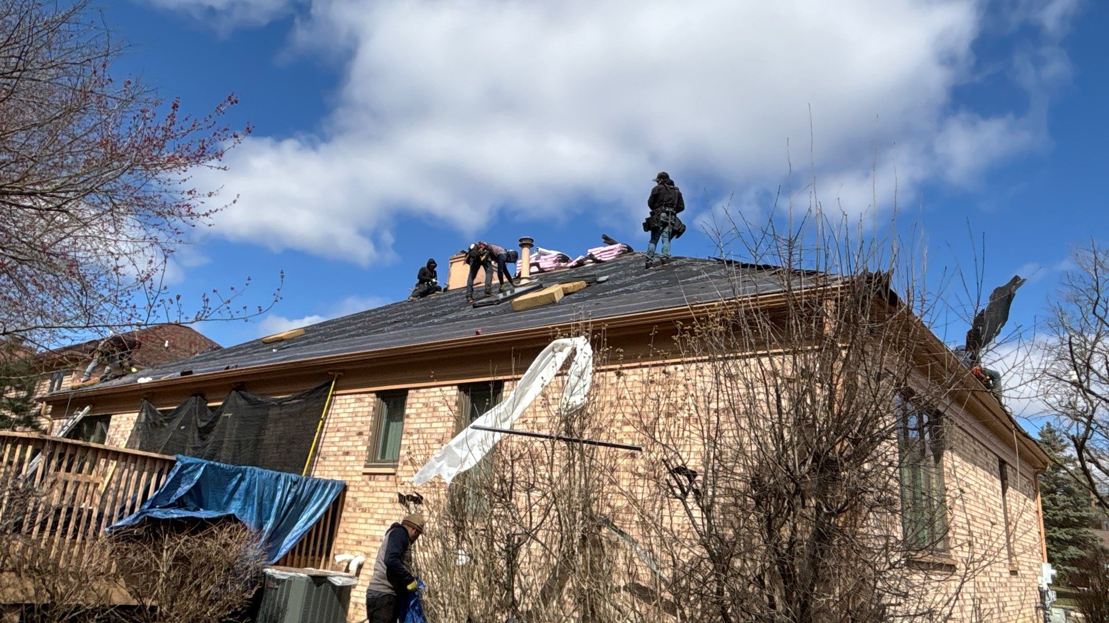 Roof Replacement using Owens Corning Midnight Plum by 180 Contractors