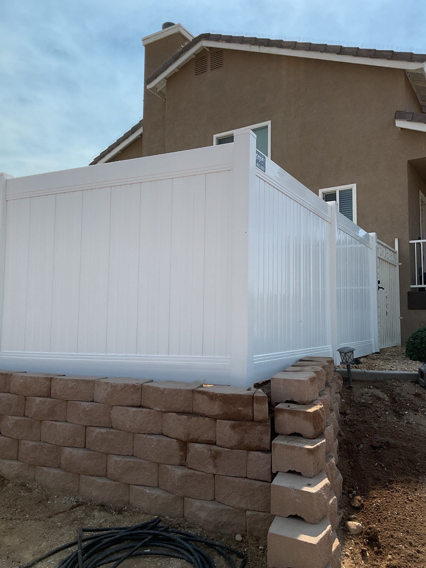 Fence Installation using Vinyl by Fence Guys Inc. 