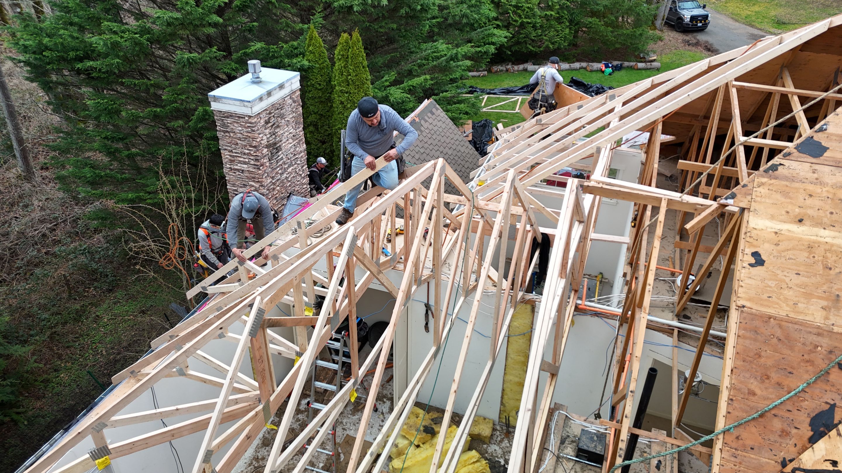 Tree Strike Roof Replacement in Sammamish by RoofSmart