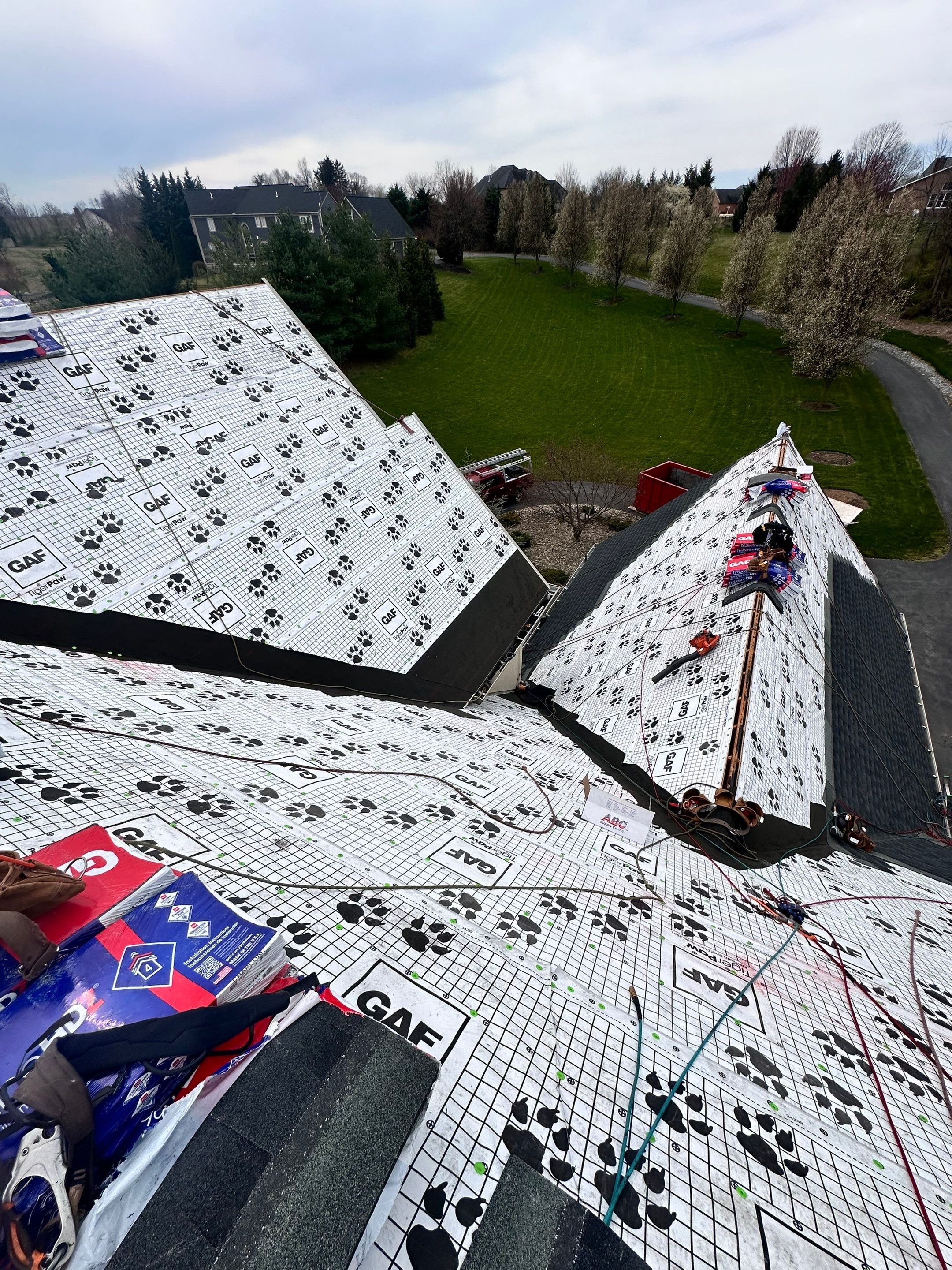 Residential Roofing Installation using Gaf Hdz Architectural Shingle by Teflon Roofing
