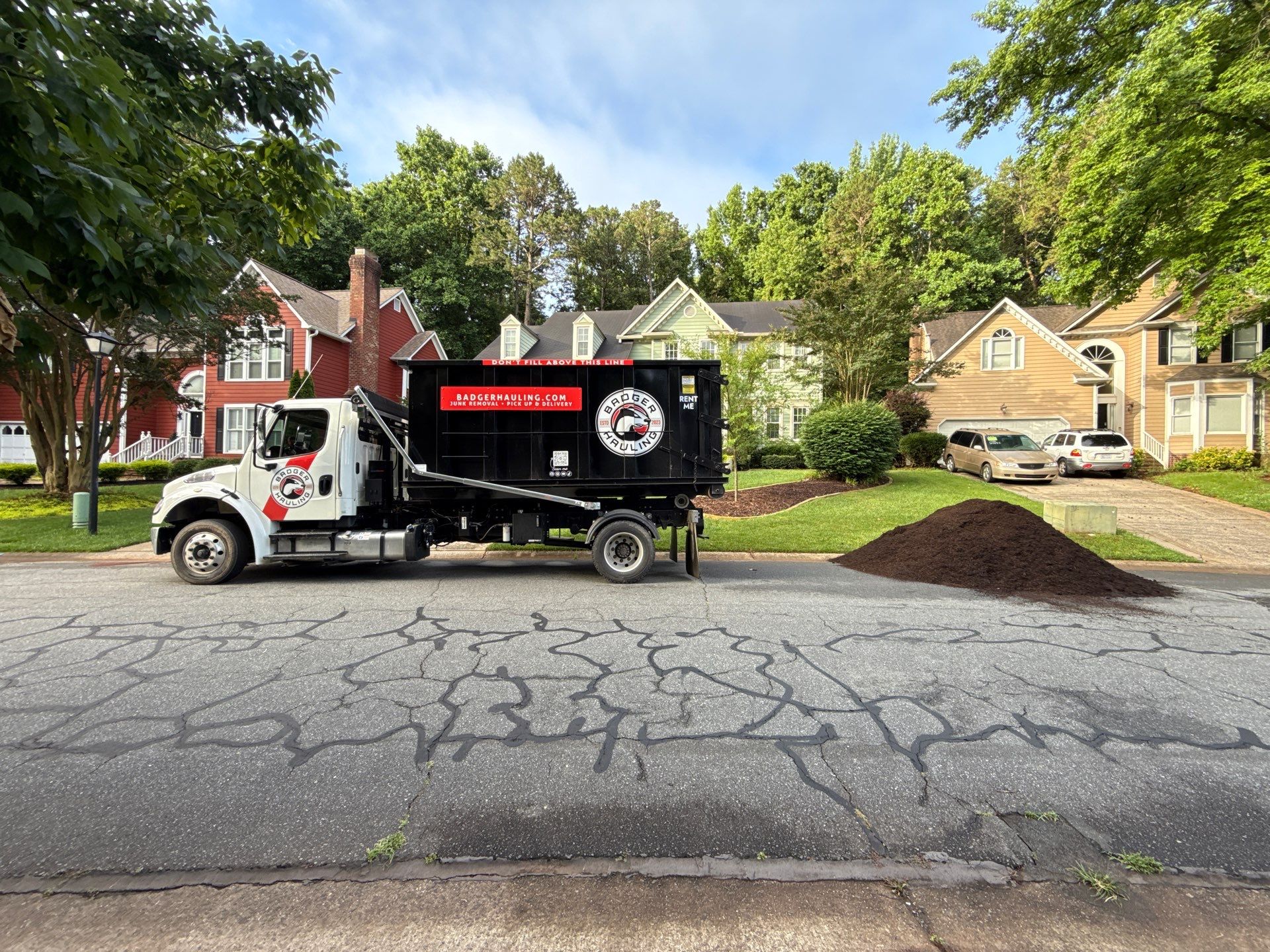 Project in Charlotte by Badger Hauling