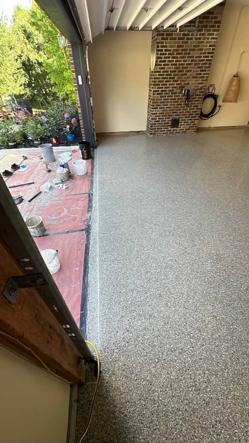 Porch + Garage Project in Weirton by Floors in a Day, Inc