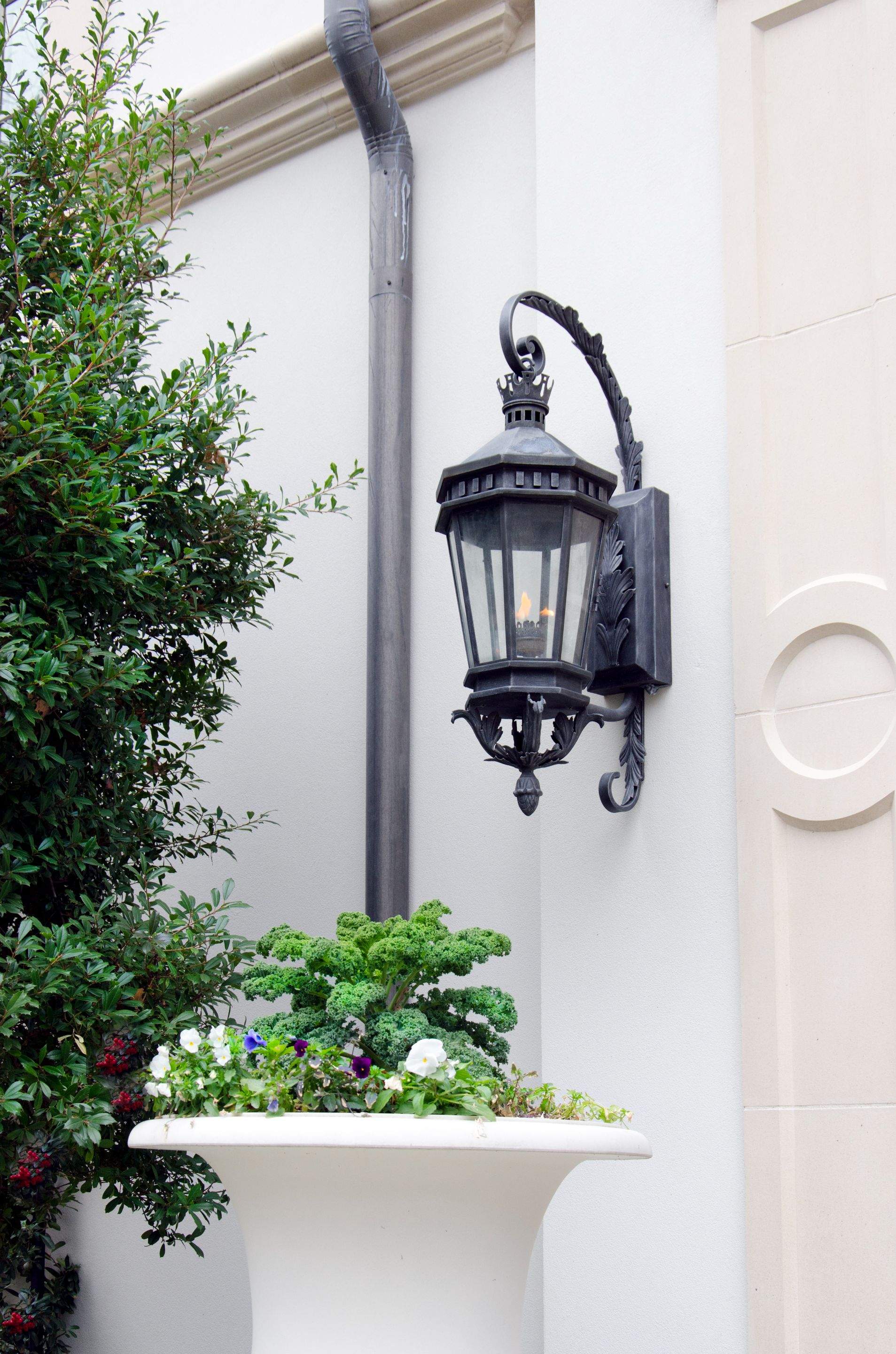 Custom Outdoor Lighting and Fixture Installation for Stone Entryways by Solara Custom Living